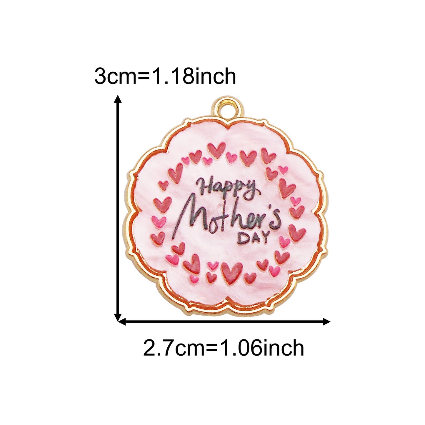 10pcs Happy Mother's Day Pendant Charm Alloy Resin Jewelry Necklace Bracelet Charms DIY