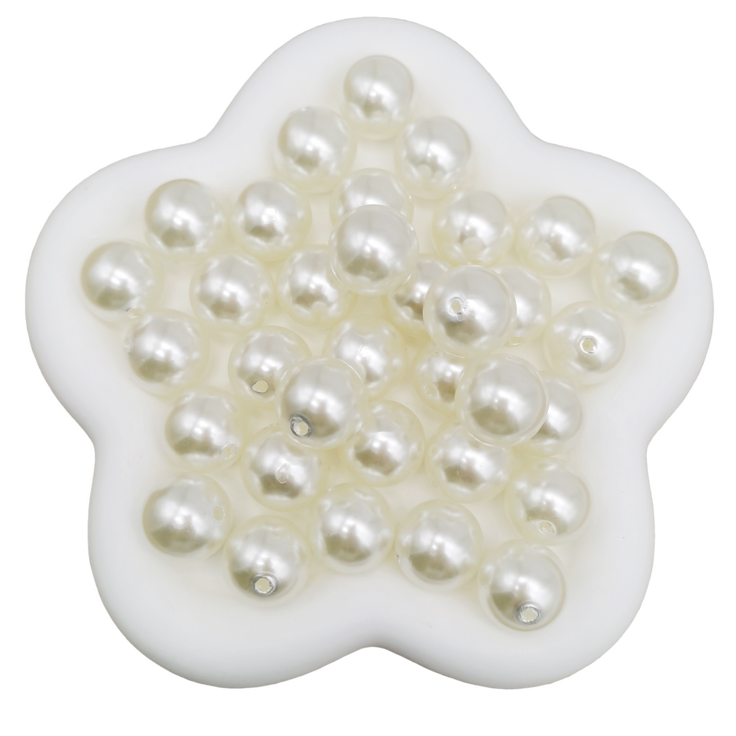 Large Size Beige Pearls Beads,Plastic Faux Pearl with Hole,Loose Spacer Beads for Jewelry Making,Bracelets Necklaces Earrings DIY Accessory,Crafts Vase Filler Decoration