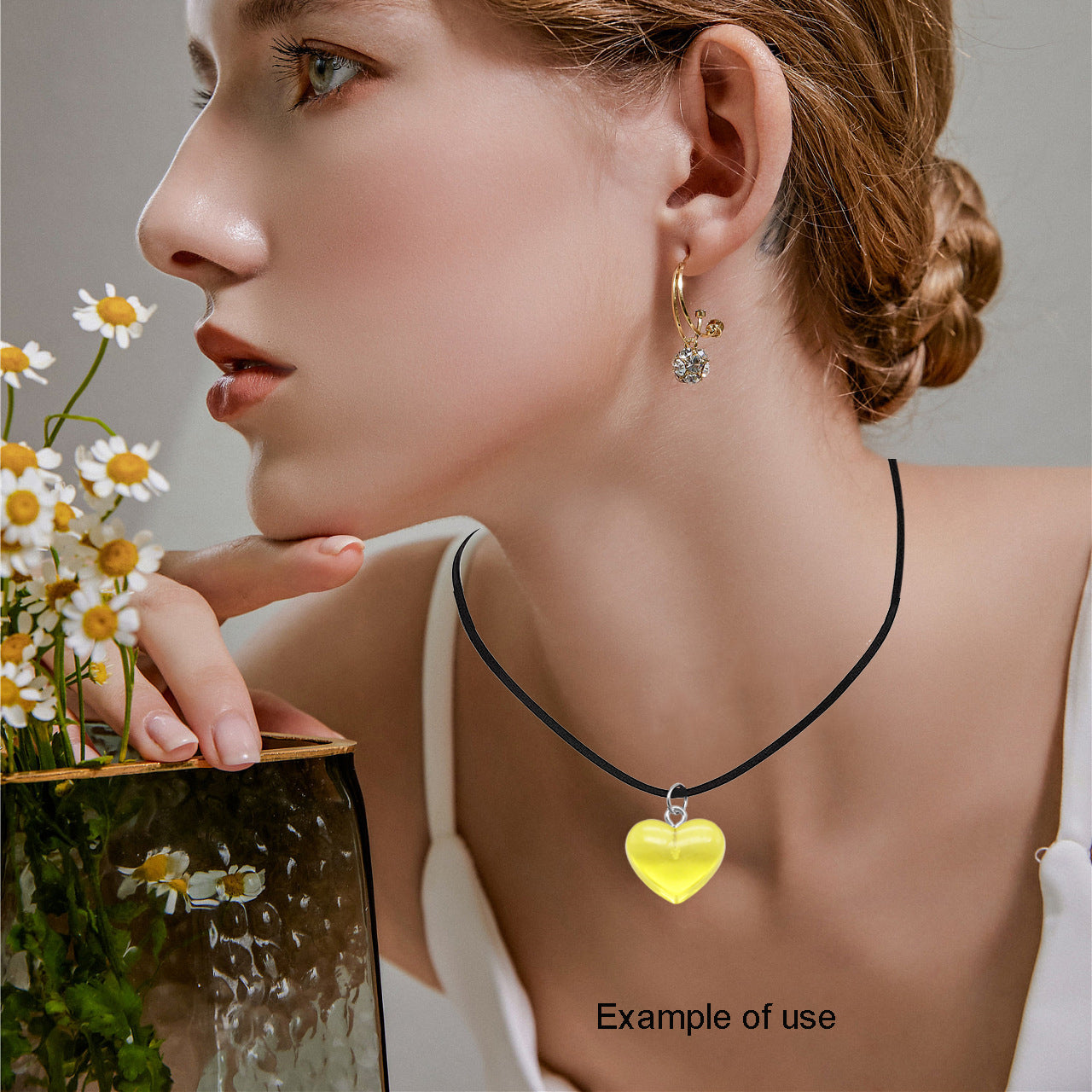 10PCS 17*17mm Transparent Resin Heart Pendant Charms for Necklace Bracelet Earring Accessories DIY Crafts Supplies Keychain Dangle Making