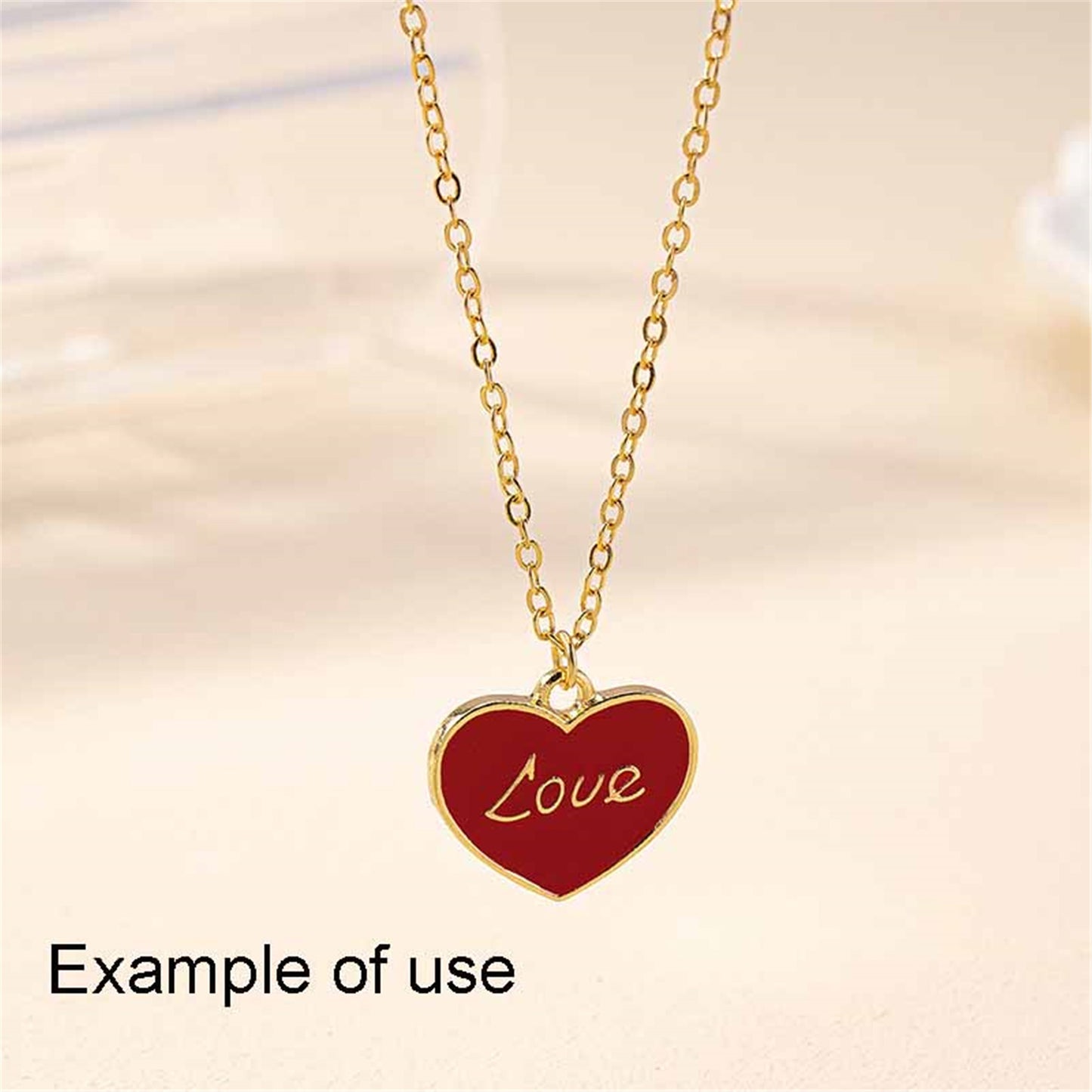 22Pcs Alloy Love Heart Charms Enamel Valentine Heart Pendant for Jewelry Making Findings Crafts Embellishment Keyring Bag Decor