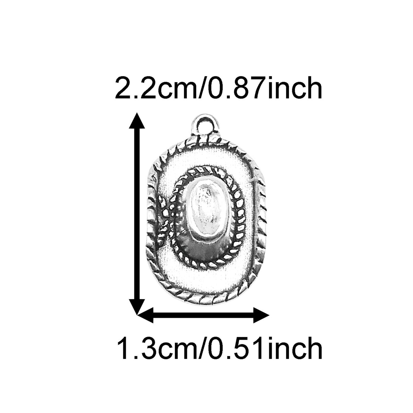 12PCS 22*13mm Antique Gold & Silver Cowboy Cowgirl Hat Charms Western Style Alloy Pendants for Jewelry Earring Bracelet Necklace Making, DIY Craft Supplies, Keyring Decor