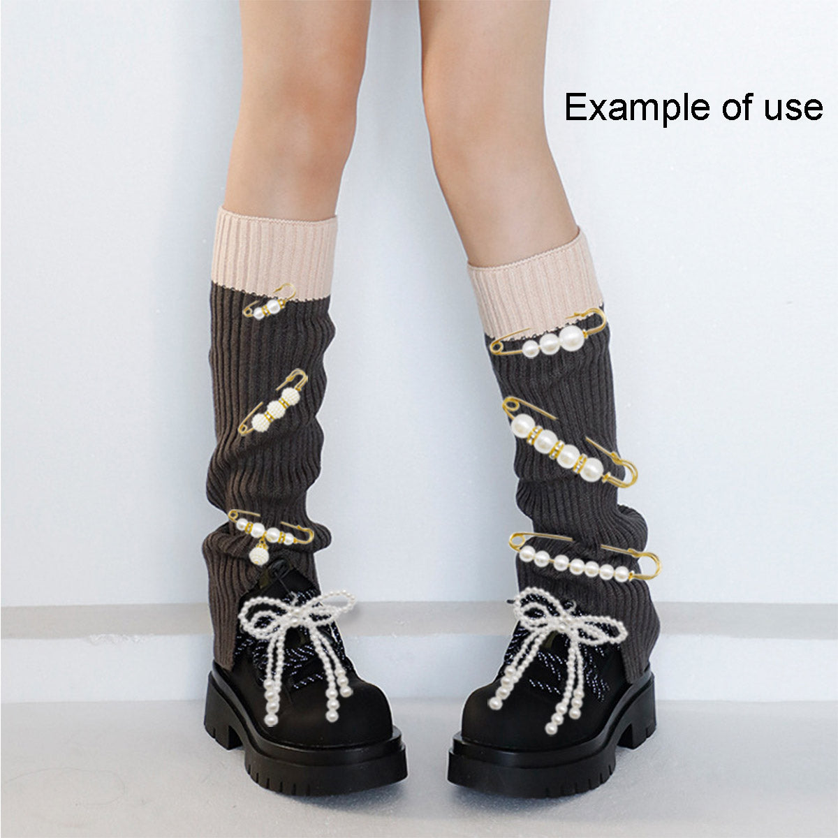 16PCS Mixed Shoe & Sock Charm Set - Plastic Pearl Bowknot with Lobster Clasp, Gold Buckle Pins with Imitation Pearl - Footwear Decoration Jewelry Making Accessories