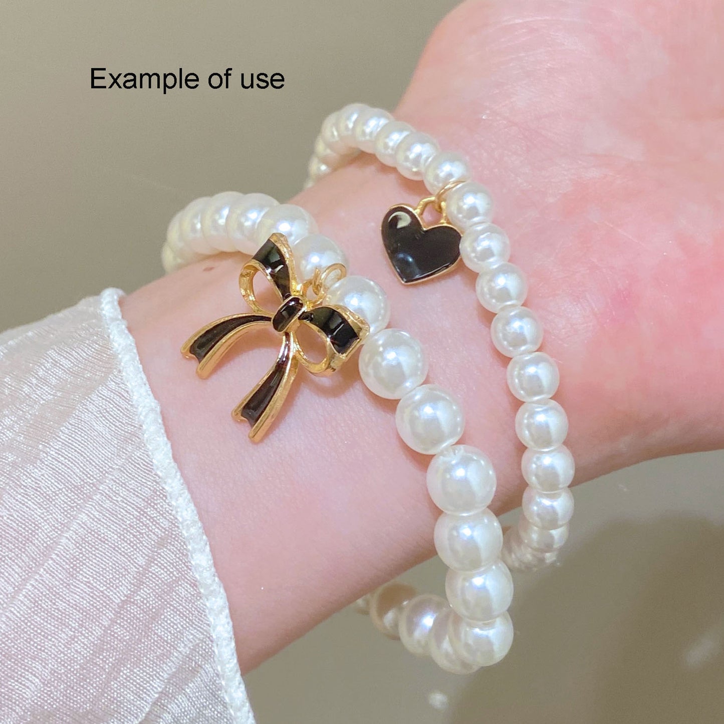 8PCS Quality Plated Black & White Alloy Bowknot Charms Enamel Bow Pendants for Jewelry Necklace Bracelet Earring Making Accessories Keychain Keyring Decor DIY Crafts Supplies