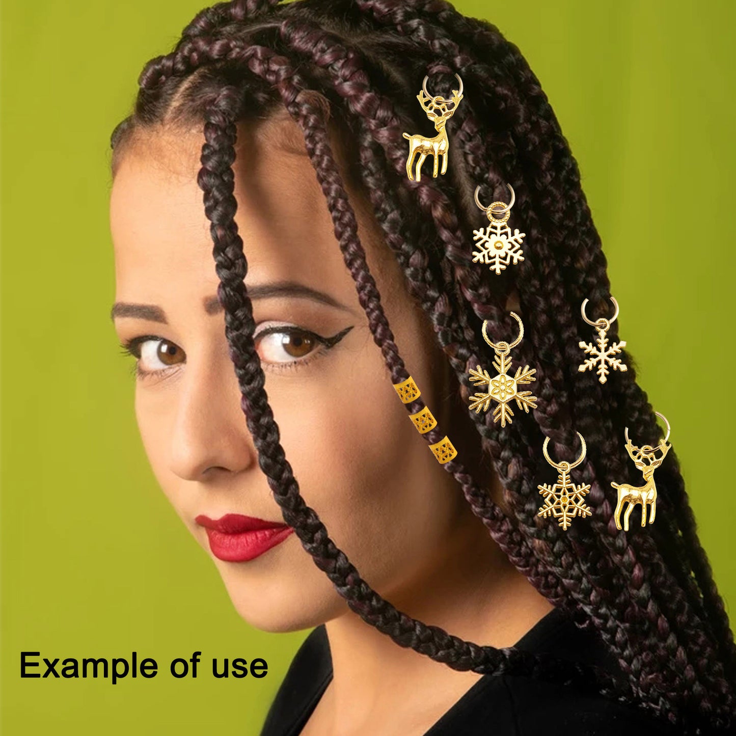 20pcs 18*27mm Gold Tone Deer Charms Alloy Christmas Elk Pendants for Party Decor Festival Gifts Jewelry Necklace Bracelet Earring Making Accessories