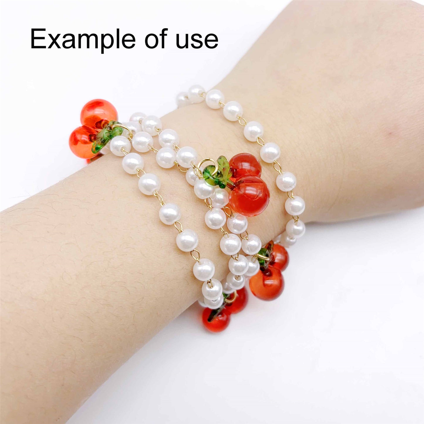10pcs 19*19mm 3D Red Cherry Charms Plastic Fruit Dangle for Pendant Necklace Bracelet Earring Making Keychain Decor DIY Crafts