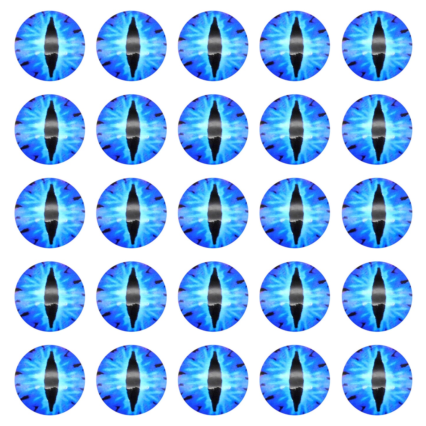 50pcs 6/8/10mm Glass Animal Toy Eyes Vertical Pupil Evil Dragon Eyes Flat Back Cabochons Decorative Cat Lizard Eyes for DIY Crafts Doll Jewelry Making