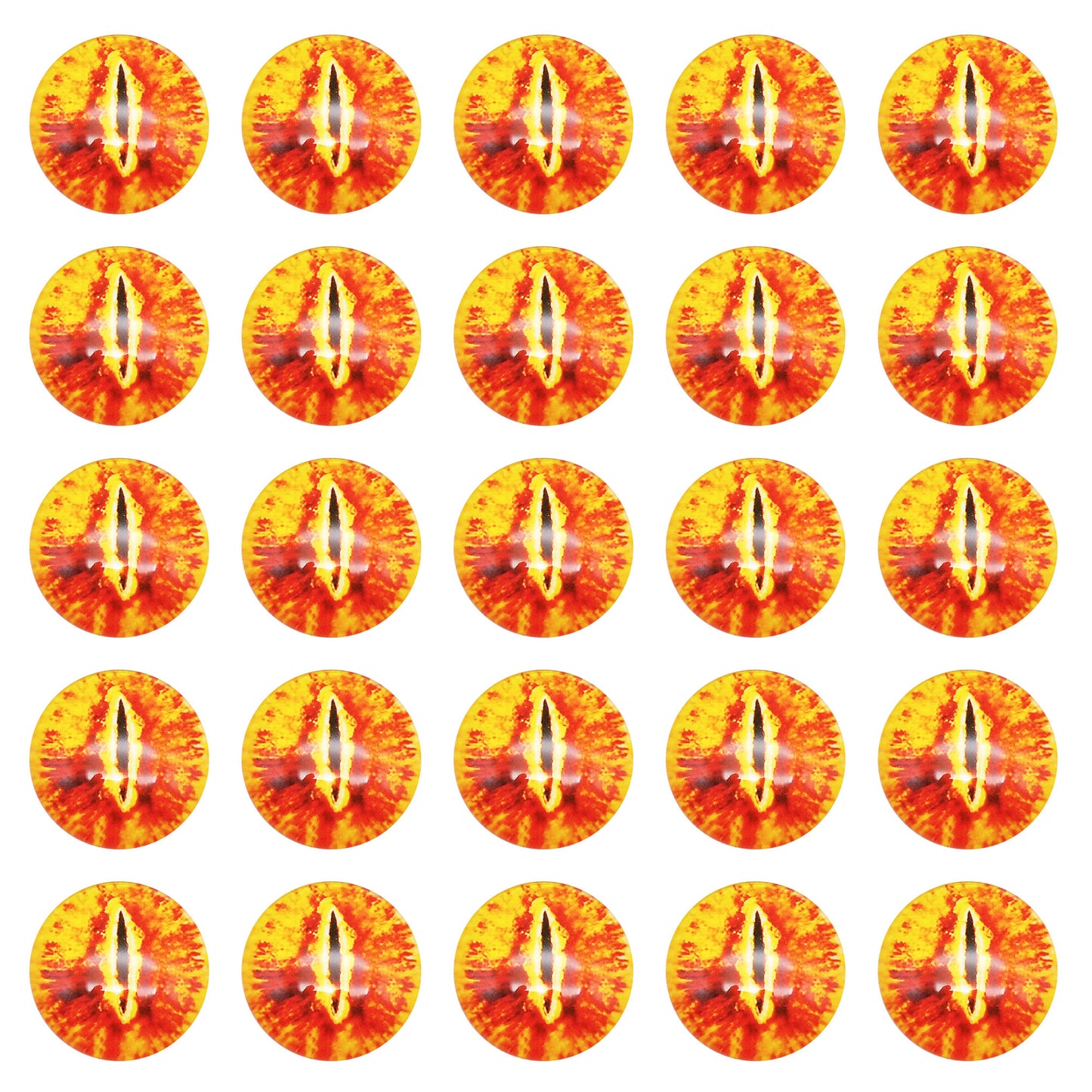 50pcs 6/8/10mm Glass Animal Toy Eyes Vertical Pupil Evil Dragon Eyes Flat Back Cabochons Decorative Cat Lizard Eyes for DIY Crafts Doll Jewelry Making
