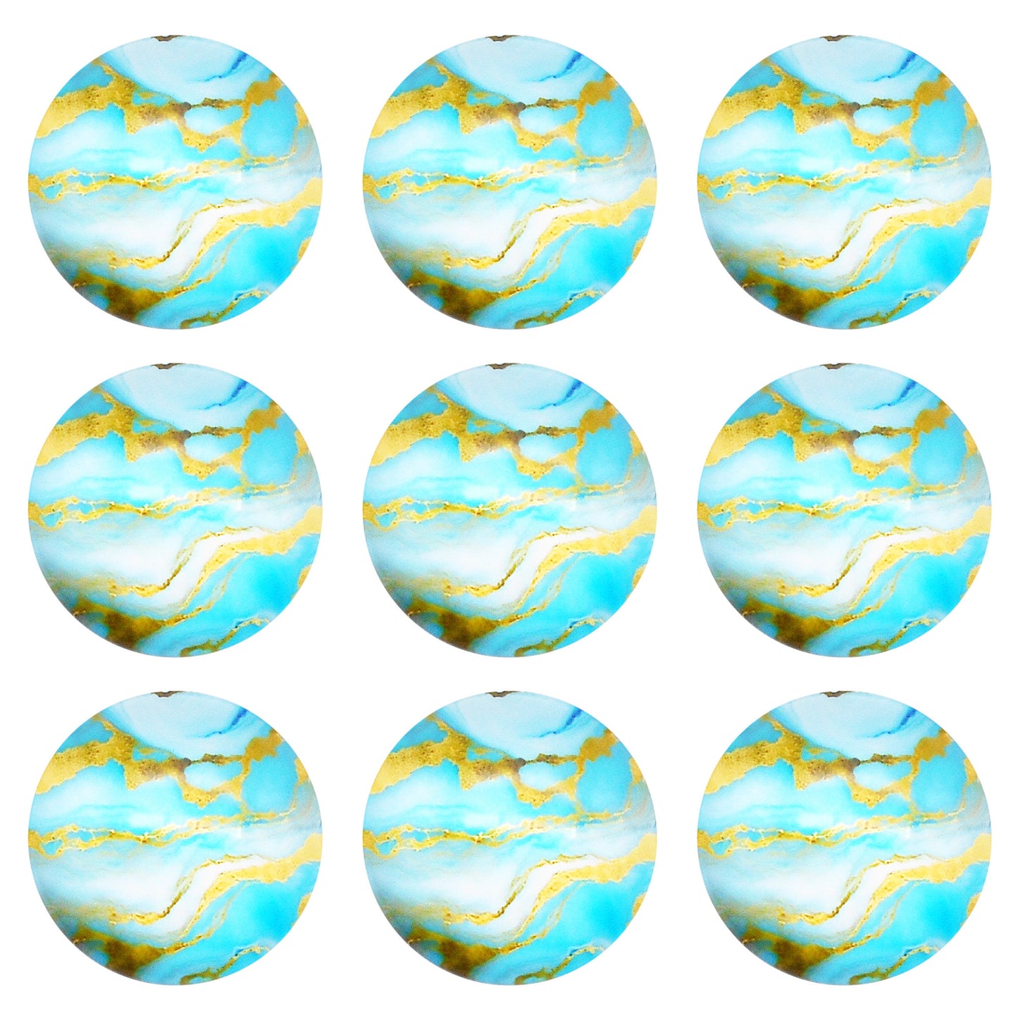 12pcs Round Marble Pattern Cabochons 3D Flat Back Glass Embellishment Time Gem Jewelry Making Accessories DIY Craft Decor 10/12/15/18/20/25/30mm