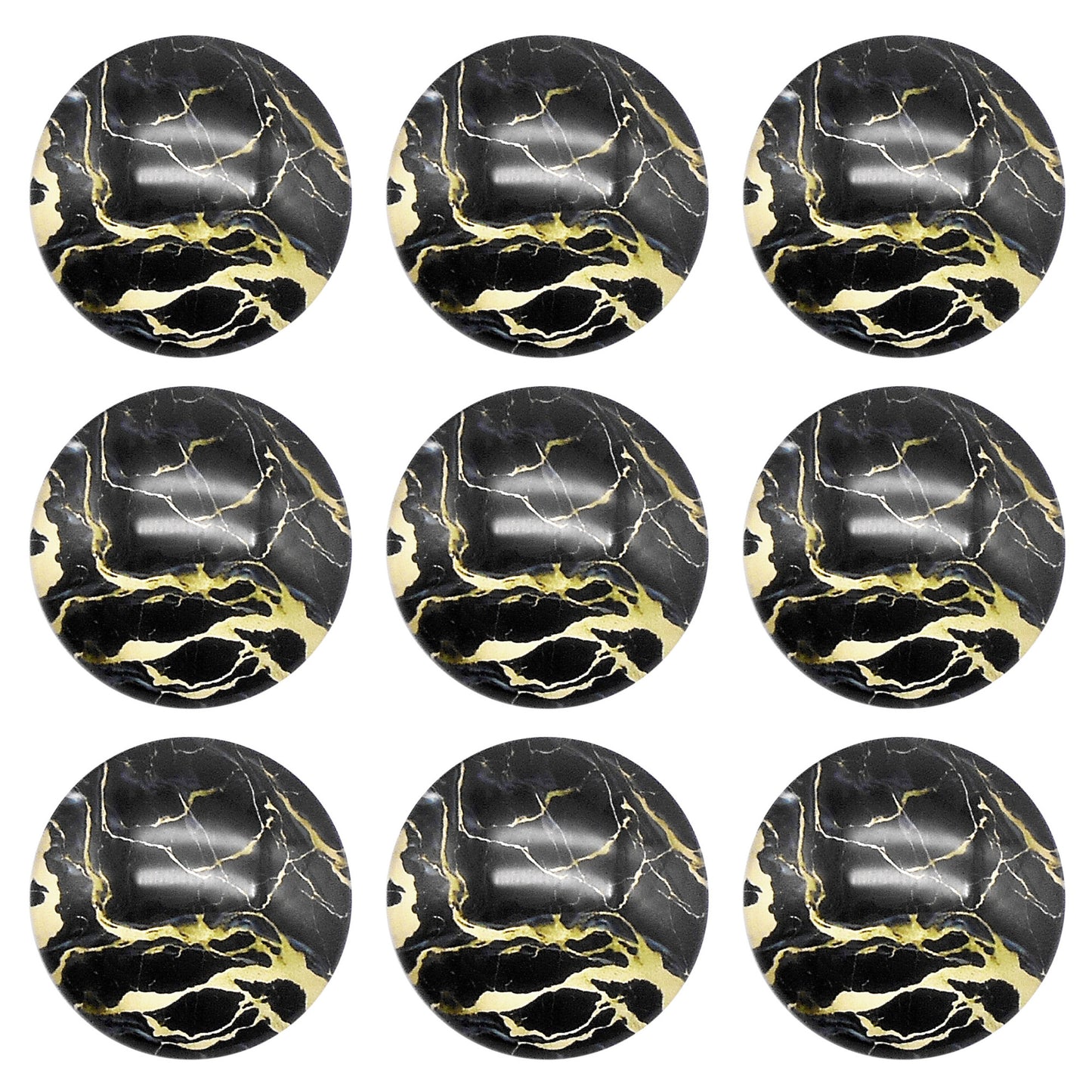 12pcs Round Marble Pattern Cabochons 3D Flat Back Glass Embellishment Time Gem Jewelry Making Accessories DIY Craft Decor 10/12/15/18/20/25/30mm