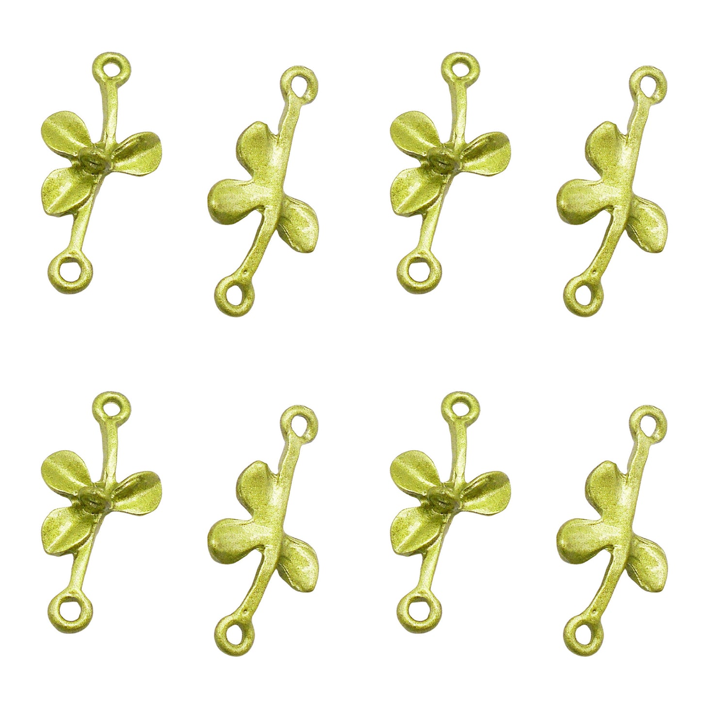 10pcs 12*25mm Metal Painted Alloy Foliage Charms Green Leaf Pendant Connectors for DIY Necklace Bracelet Earring Jewelry Making Accessories
