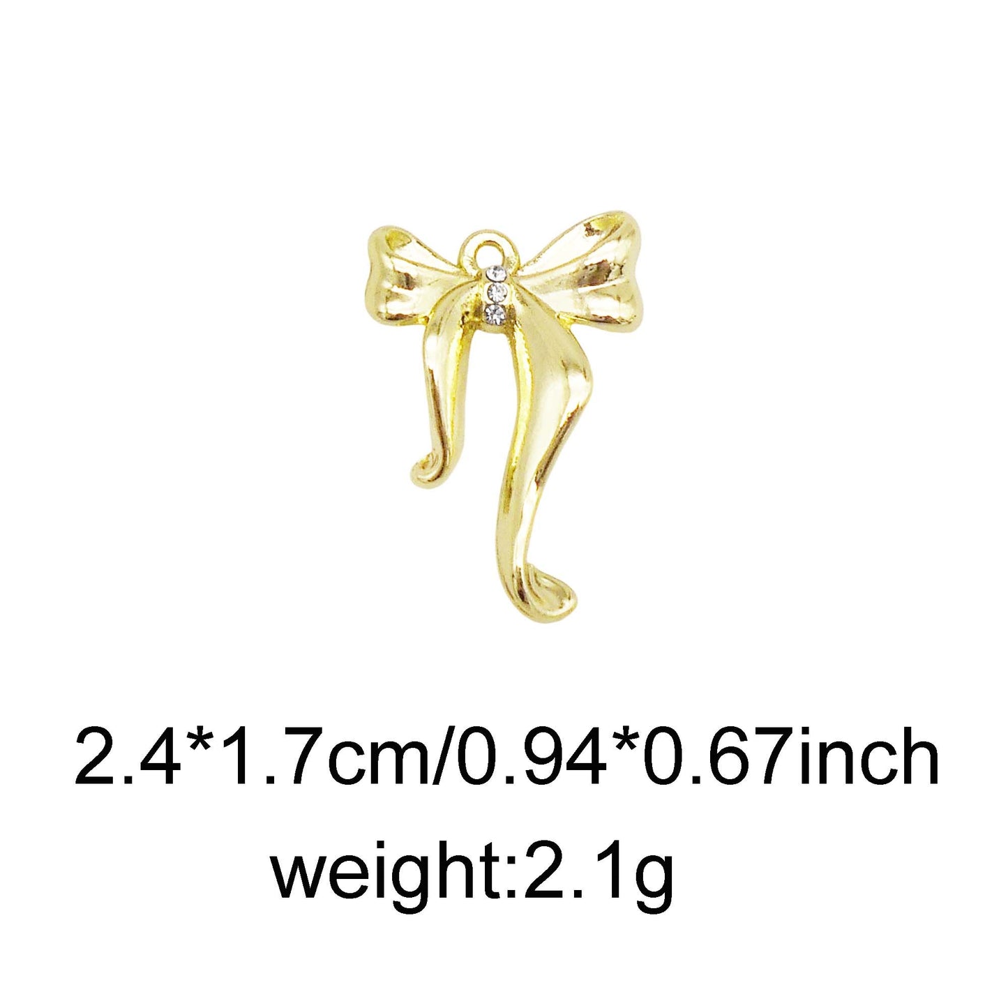 1/10/11/21pcs Colorfast Metal Alloy Bow Charms Light Gold&Silver Color Bowknot Pendants for Necklace Bracelet Earring Jewelry Making Accessories