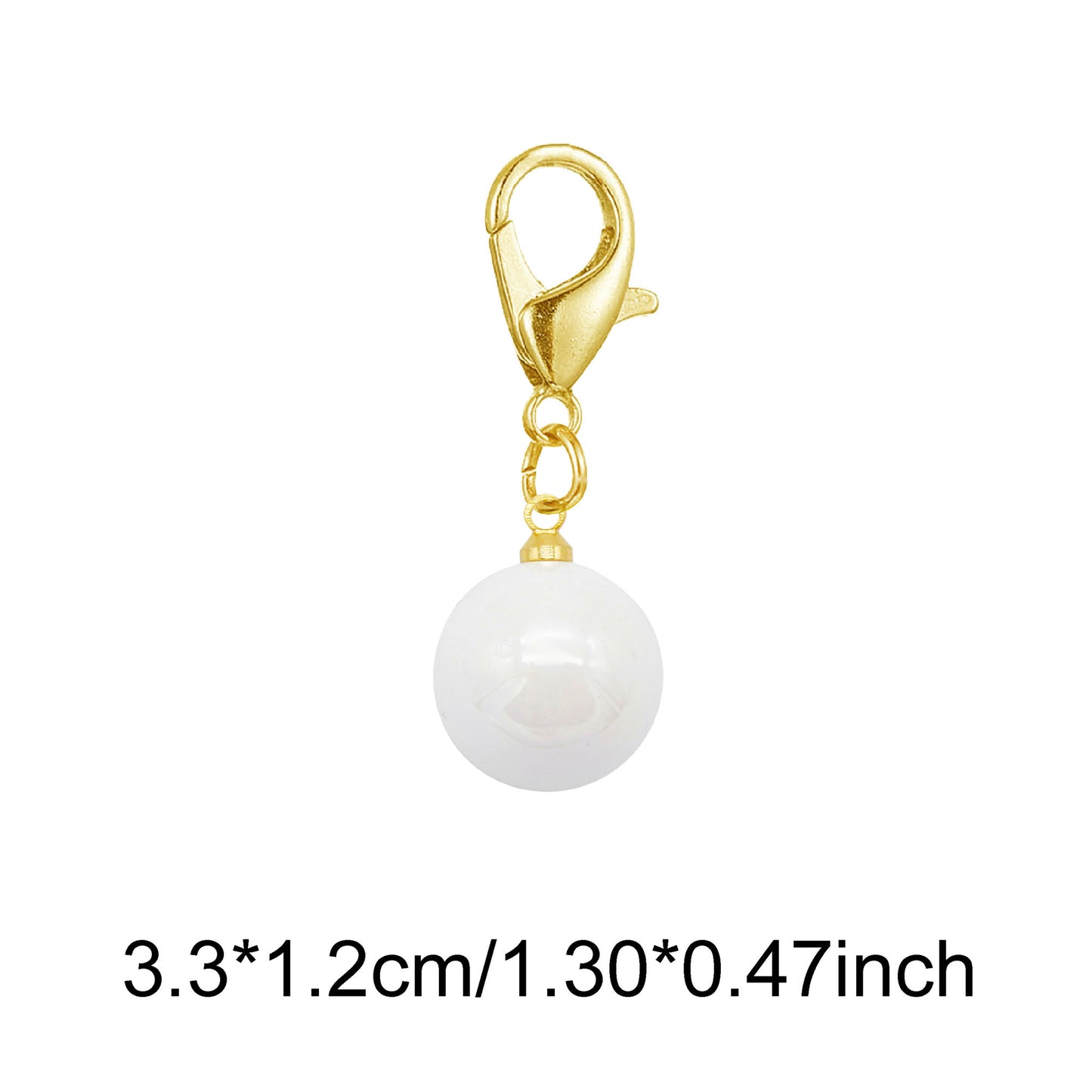 1 Piece Handmade Faux Pearl Pendant with Crystal Rhinestones Multi-color Shoes Charms Hat Bag Hanging Decor Keychains Dangle