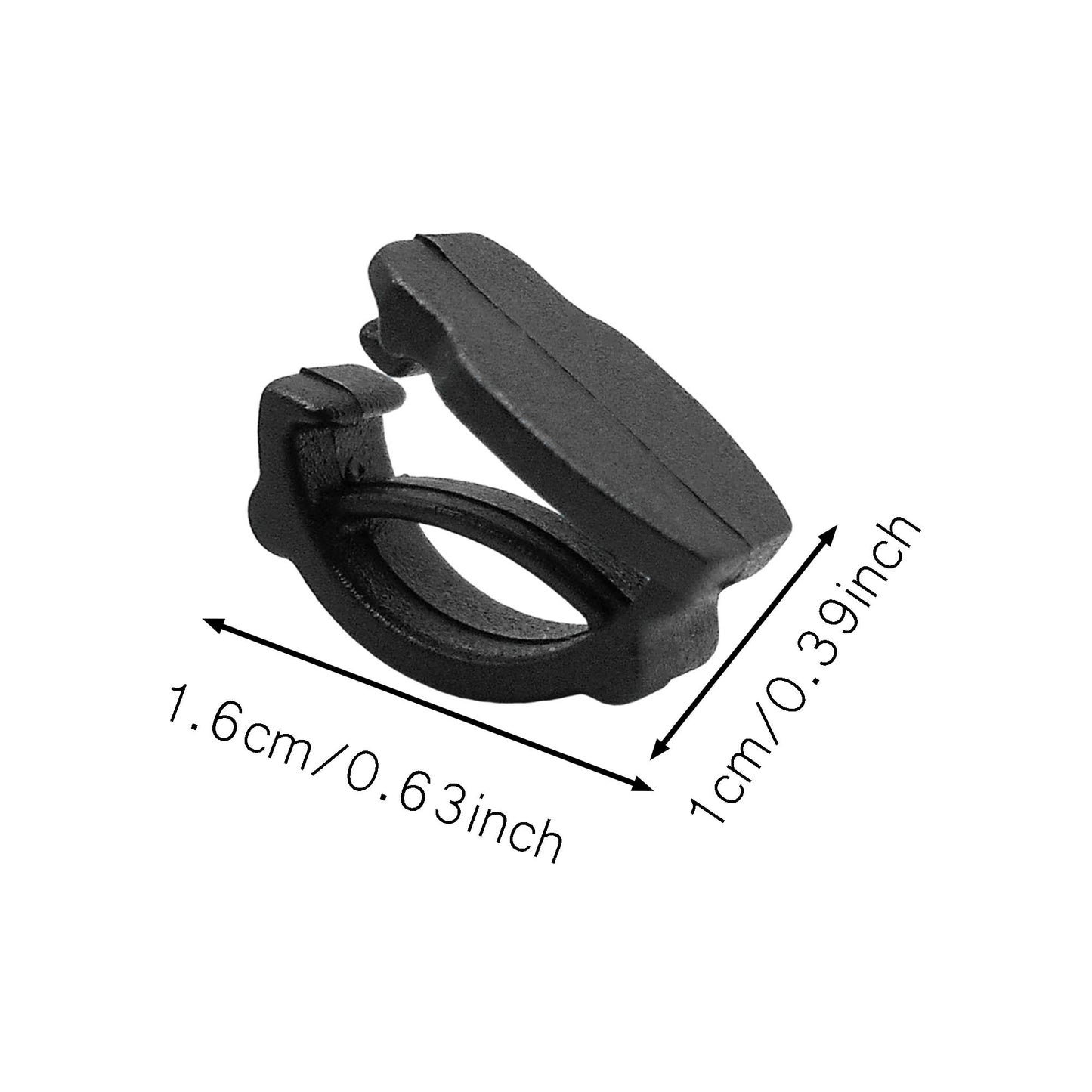 100pcs 16*10mm Black & White Plastic Shoe Buckles Accessories Shoelace Clips Shoe Charm Connectors for Footwear Decor