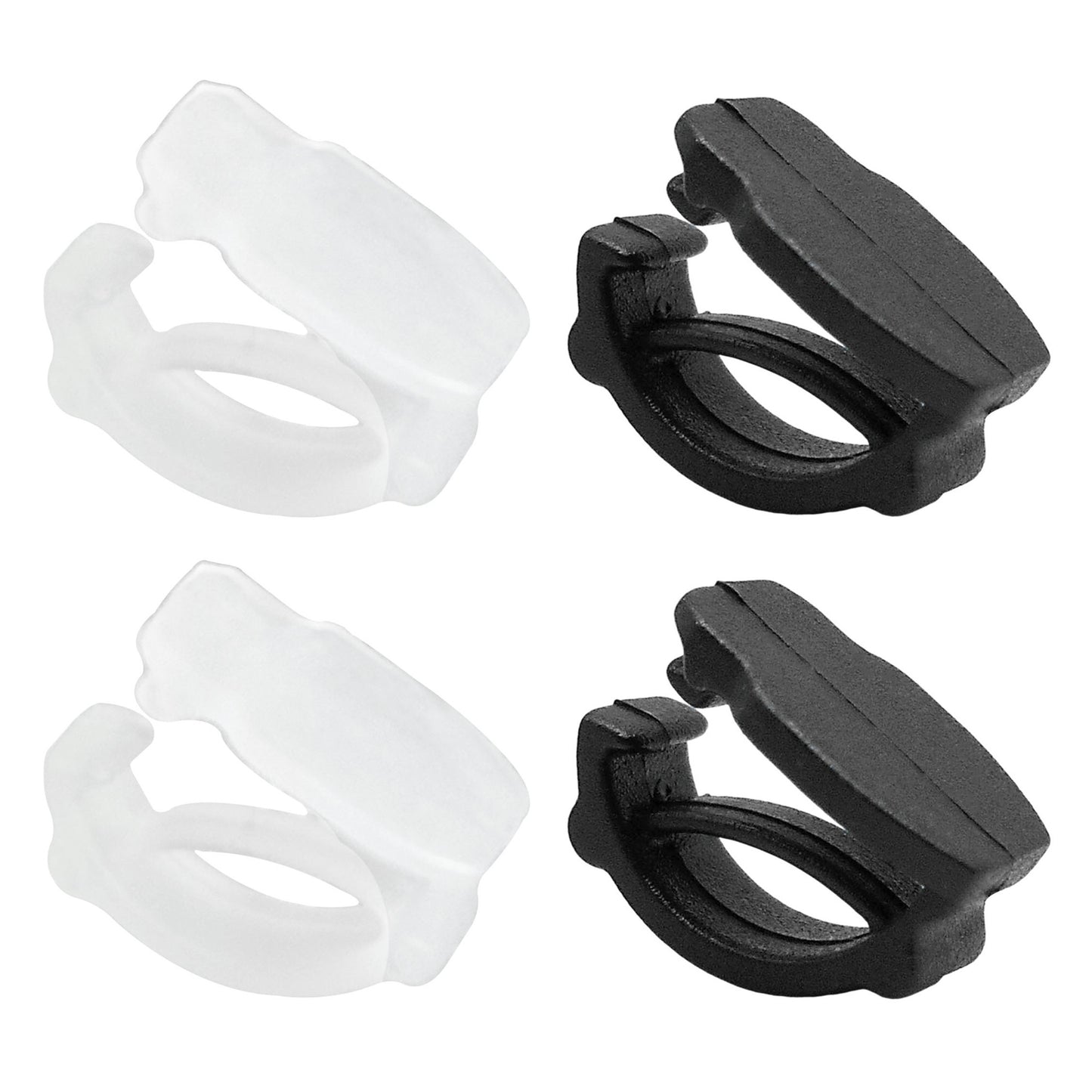 100pcs 16*10mm Black & White Plastic Shoe Buckles Accessories Shoelace Clips Shoe Charm Connectors for Footwear Decor