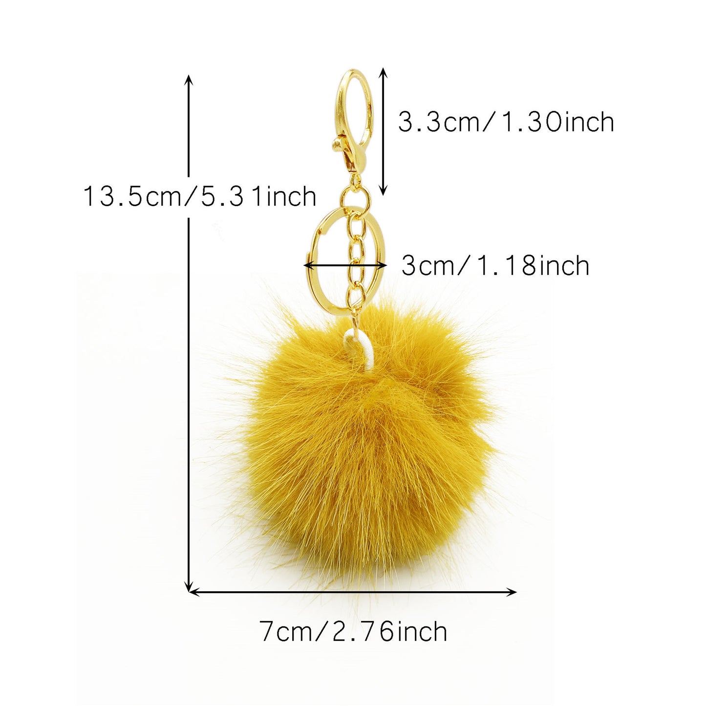 1 Piece Faux Rabbit Fur Pom pom Charms with Clasps Fluffy Ball Pendants Cute Jewelry Making Accessories Shoe Keychain Decoration Bags Purses Clothes Hanging Decor