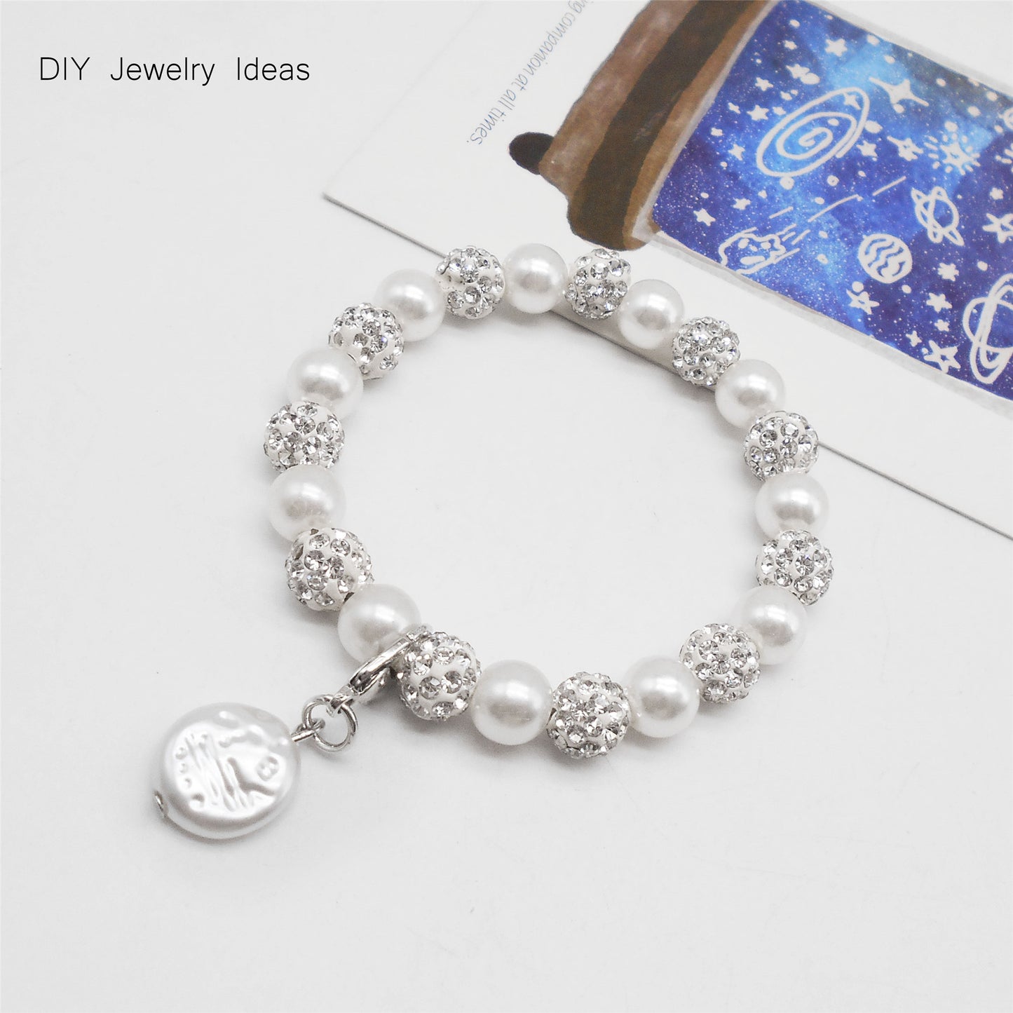 8pcs High-Gloss White Irregular Faux Pearl Pendants with Alloy Lobster Claw Clasp Plastic Shoe Charms Keychains Dangle Jewelry Making Accessories Bag Purse Clothes Decor