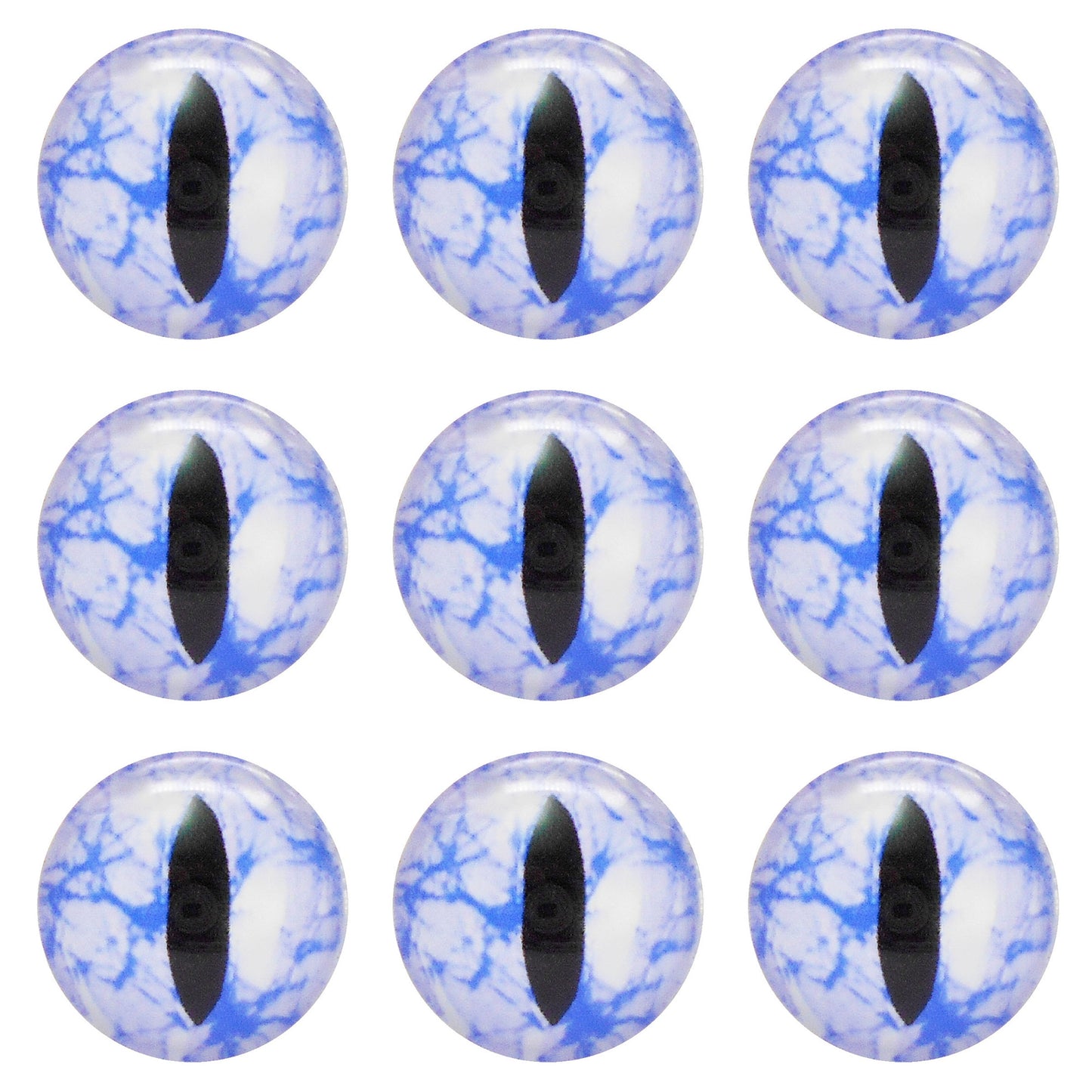 5 or 15 Pairs Glass Animal Eyes Glow in Dark Dragon Eye 12mm 25mm 30mm Flat Back Scrapbook Cabochons Vertical Pupil Luminous Cat Lizard Frog Eyes DIY Making Accessories