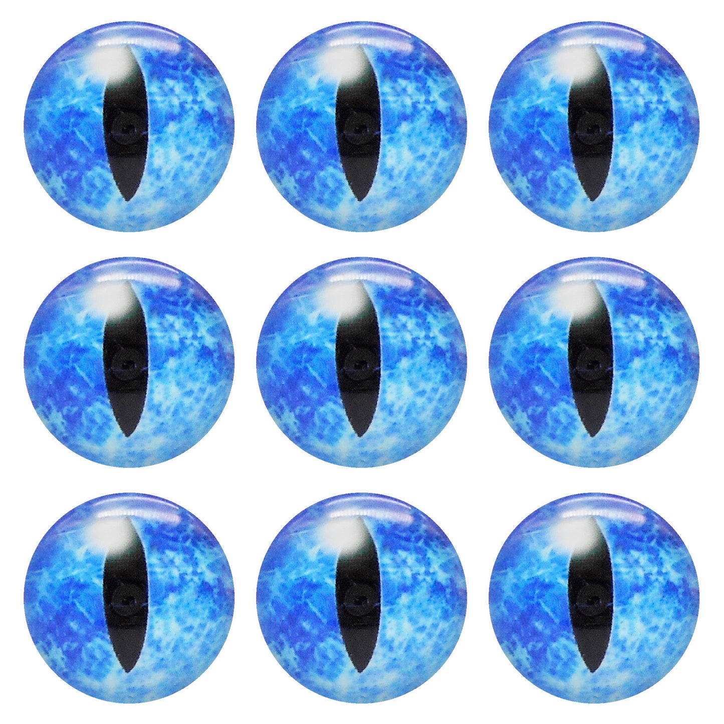 5 or 15 Pairs Glass Animal Eyes Glow in Dark Dragon Eye 12mm 25mm 30mm Flat Back Scrapbook Cabochons Vertical Pupil Luminous Cat Lizard Frog Eyes DIY Making Accessories