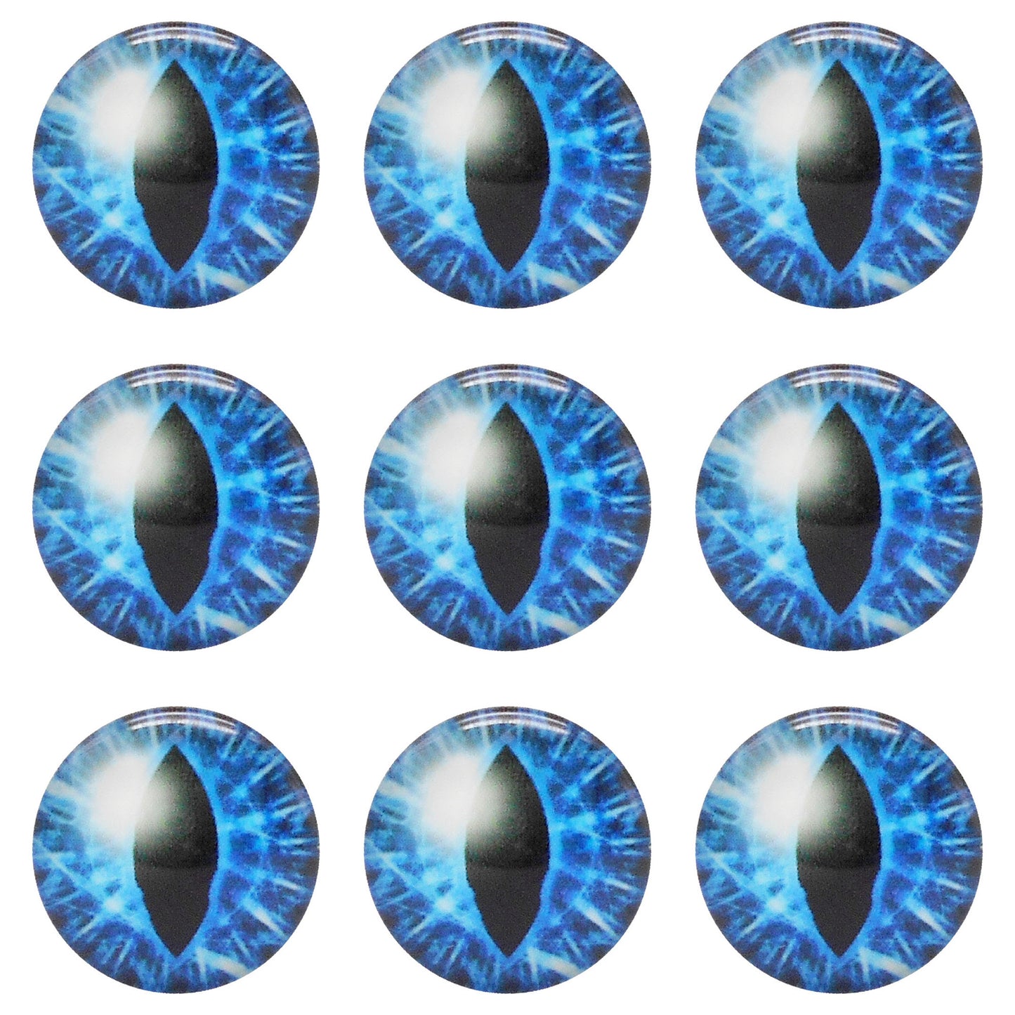 5 or 15 Pairs Glass Animal Eyes Glow in Dark Dragon Eye 12mm 25mm 30mm Flat Back Scrapbook Cabochons Vertical Pupil Luminous Cat Lizard Frog Eyes DIY Making Accessories