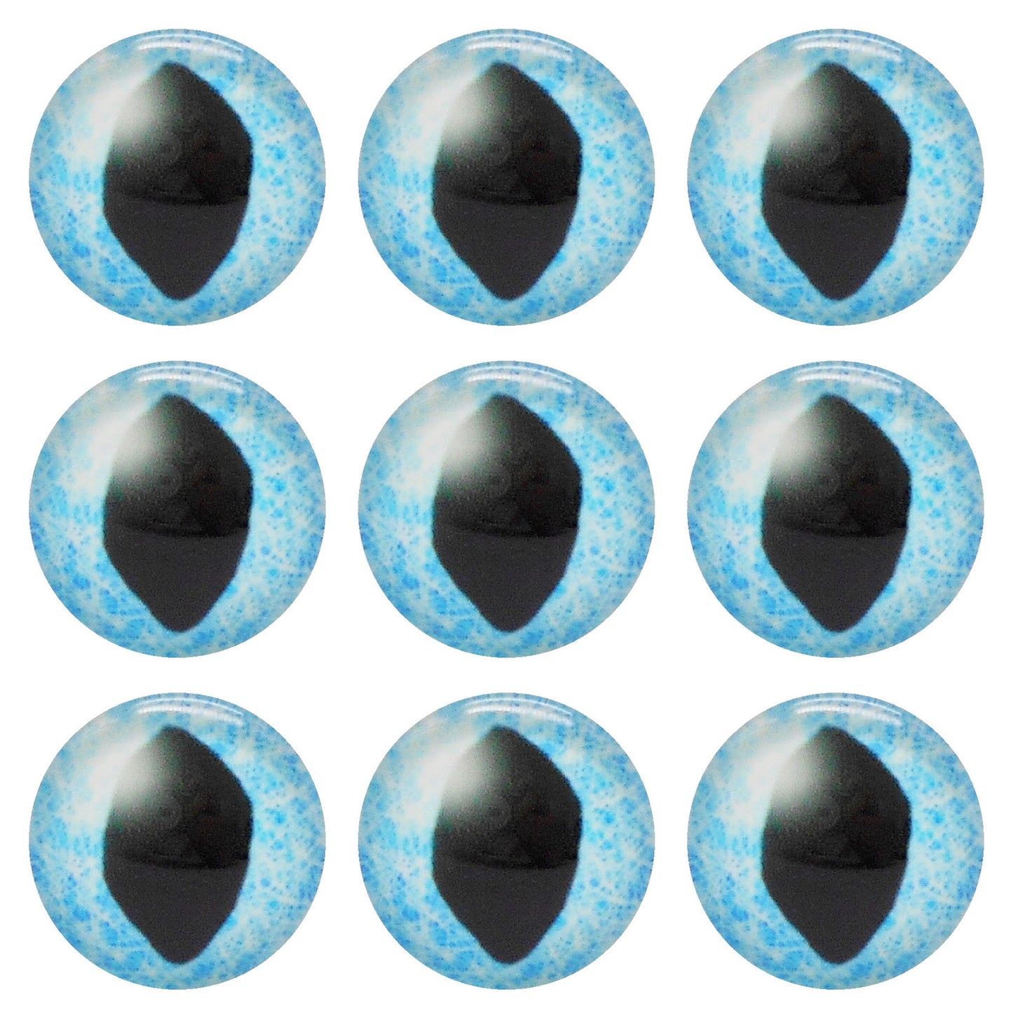 5 or 15 Pairs Glass Animal Eyes Glow in Dark Dragon Eye 12mm 25mm 30mm Flat Back Scrapbook Cabochons Vertical Pupil Luminous Cat Lizard Frog Eyes DIY Making Accessories