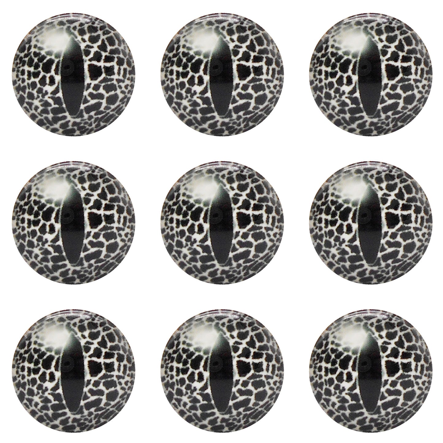 5 or 15 Pairs Glass Animal Eyes Glow in Dark Dragon Eye 12mm 25mm 30mm Flat Back Scrapbook Cabochons Vertical Pupil Luminous Cat Lizard Frog Eyes DIY Making Accessories