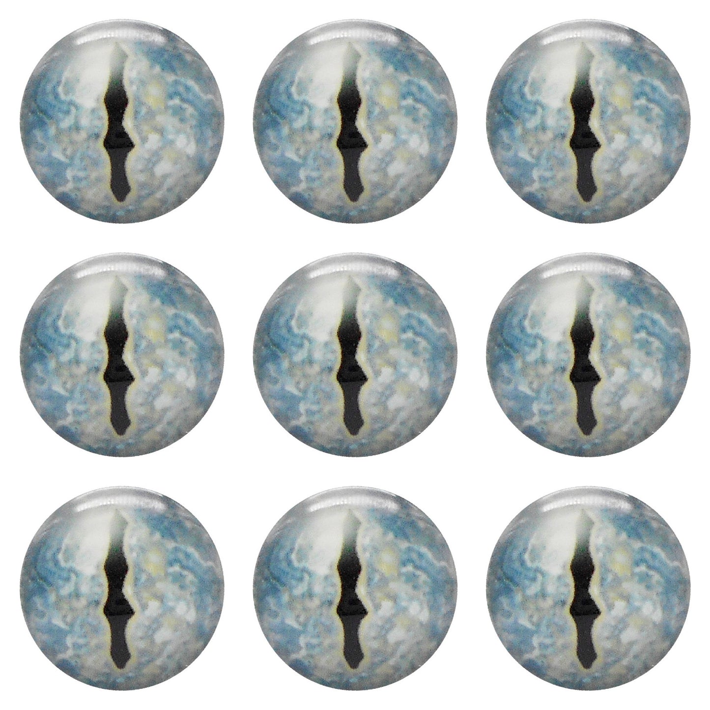 5 or 15 Pairs Glass Animal Eyes Glow in Dark Dragon Eye 12mm 25mm 30mm Flat Back Scrapbook Cabochons Vertical Pupil Luminous Cat Lizard Frog Eyes DIY Making Accessories