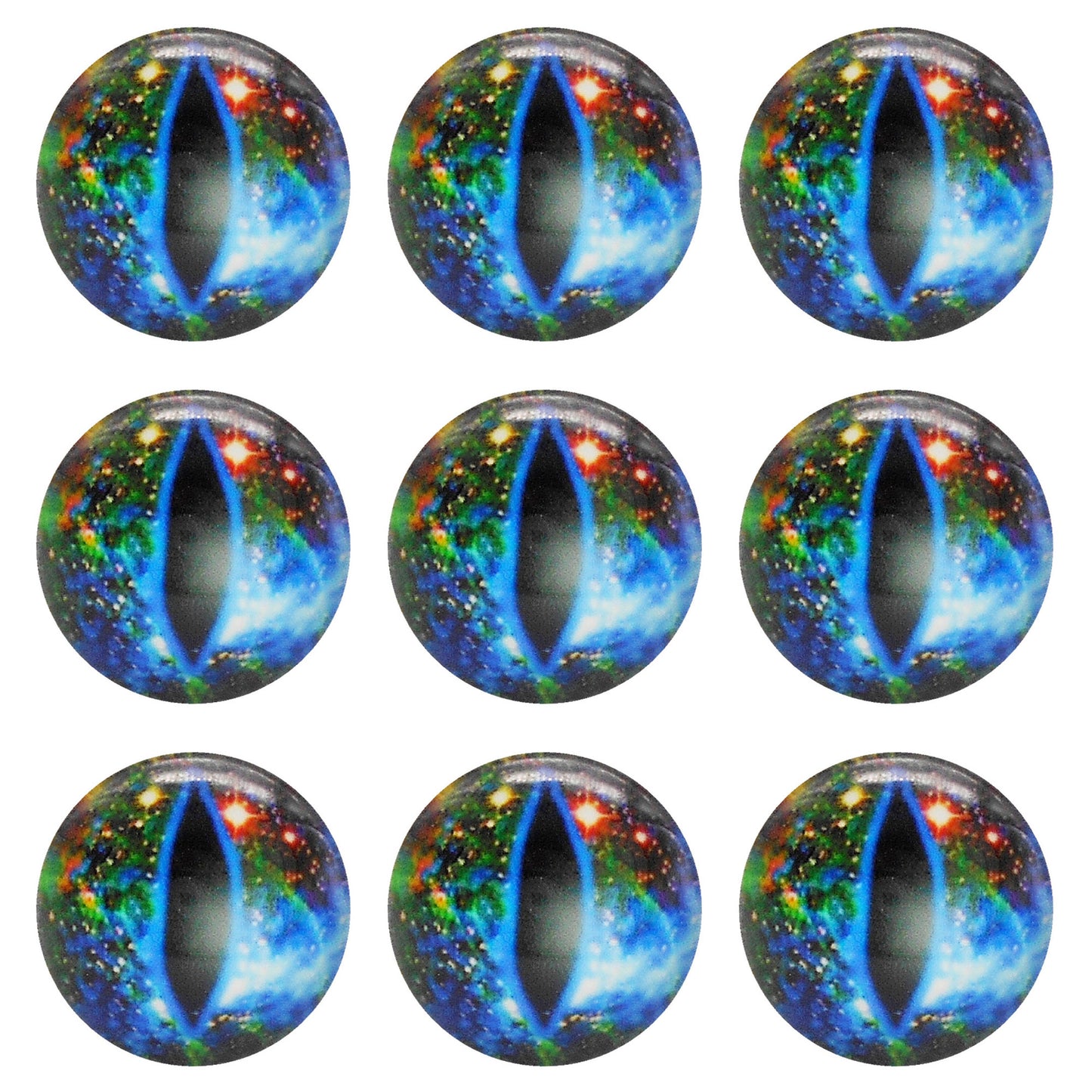 5 or 15 Pairs Glass Animal Eyes Glow in Dark Dragon Eye 12mm 25mm 30mm Flat Back Scrapbook Cabochons Vertical Pupil Luminous Cat Lizard Frog Eyes DIY Making Accessories