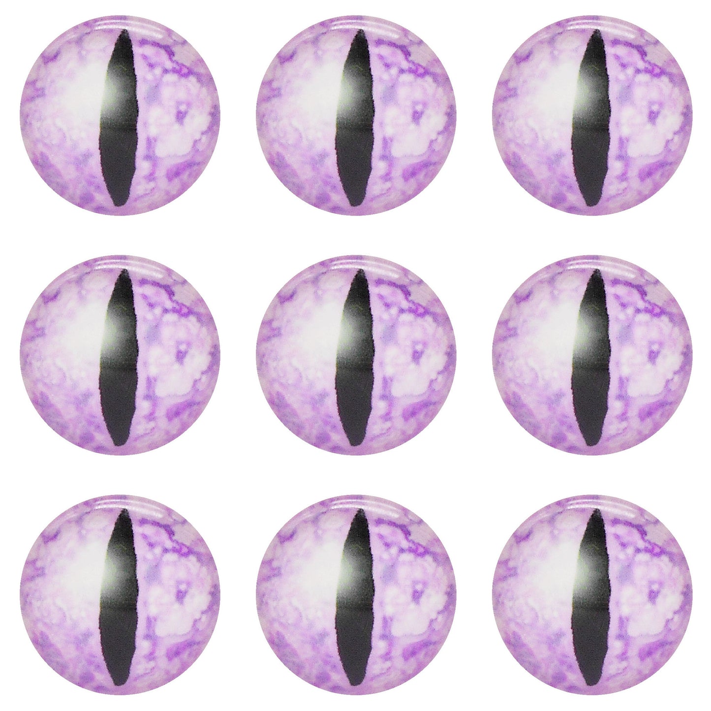 5 or 15 Pairs Glass Animal Eyes Glow in Dark Dragon Eye 12mm 25mm 30mm Flat Back Scrapbook Cabochons Vertical Pupil Luminous Cat Lizard Frog Eyes DIY Making Accessories