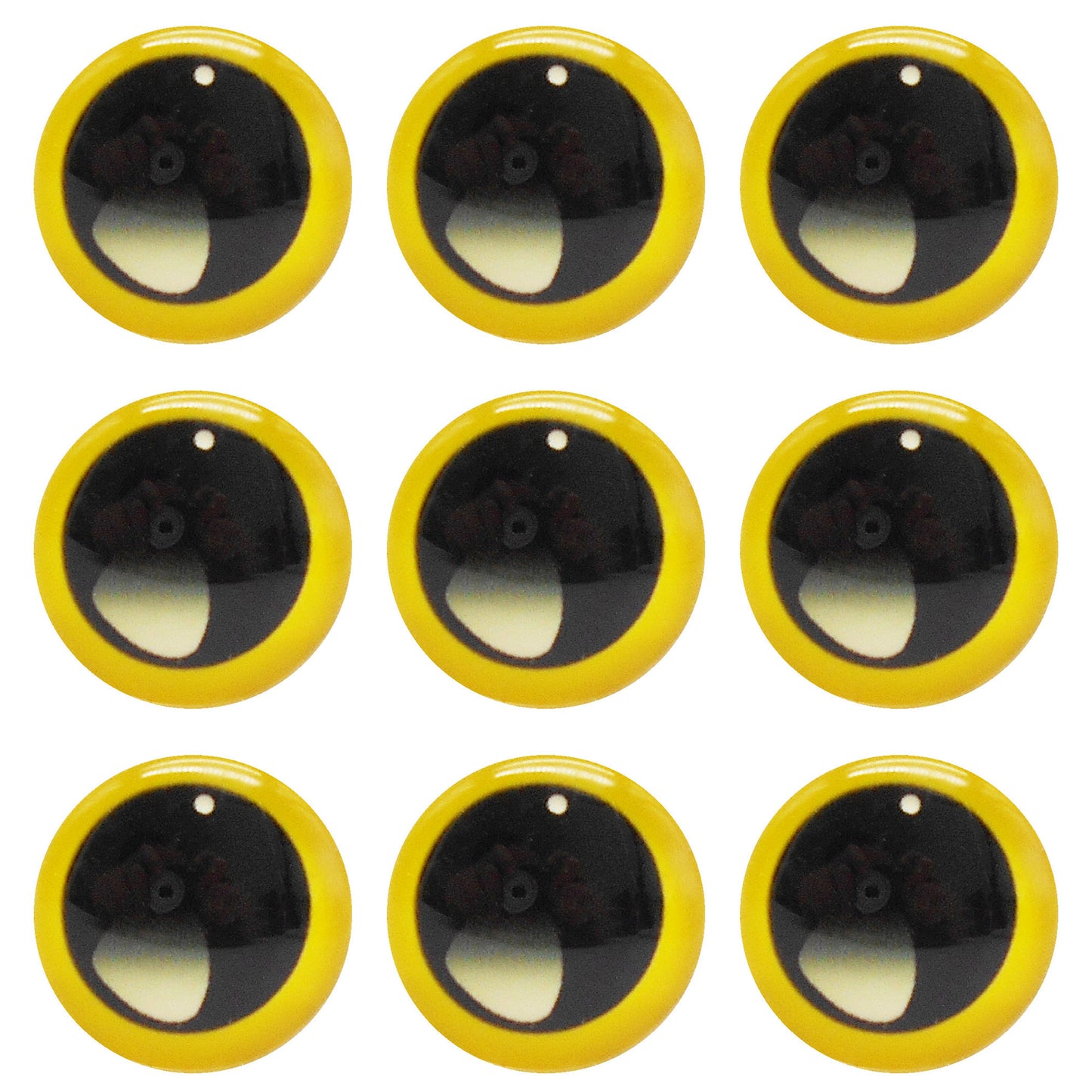 10 or 15 Pairs Heart & Round Pupil Animal Toy Eyes Luminous Glass Dragon Eyes Dome Scrapbook Cabochons DIY Making Accessories 12/16/18/20mm