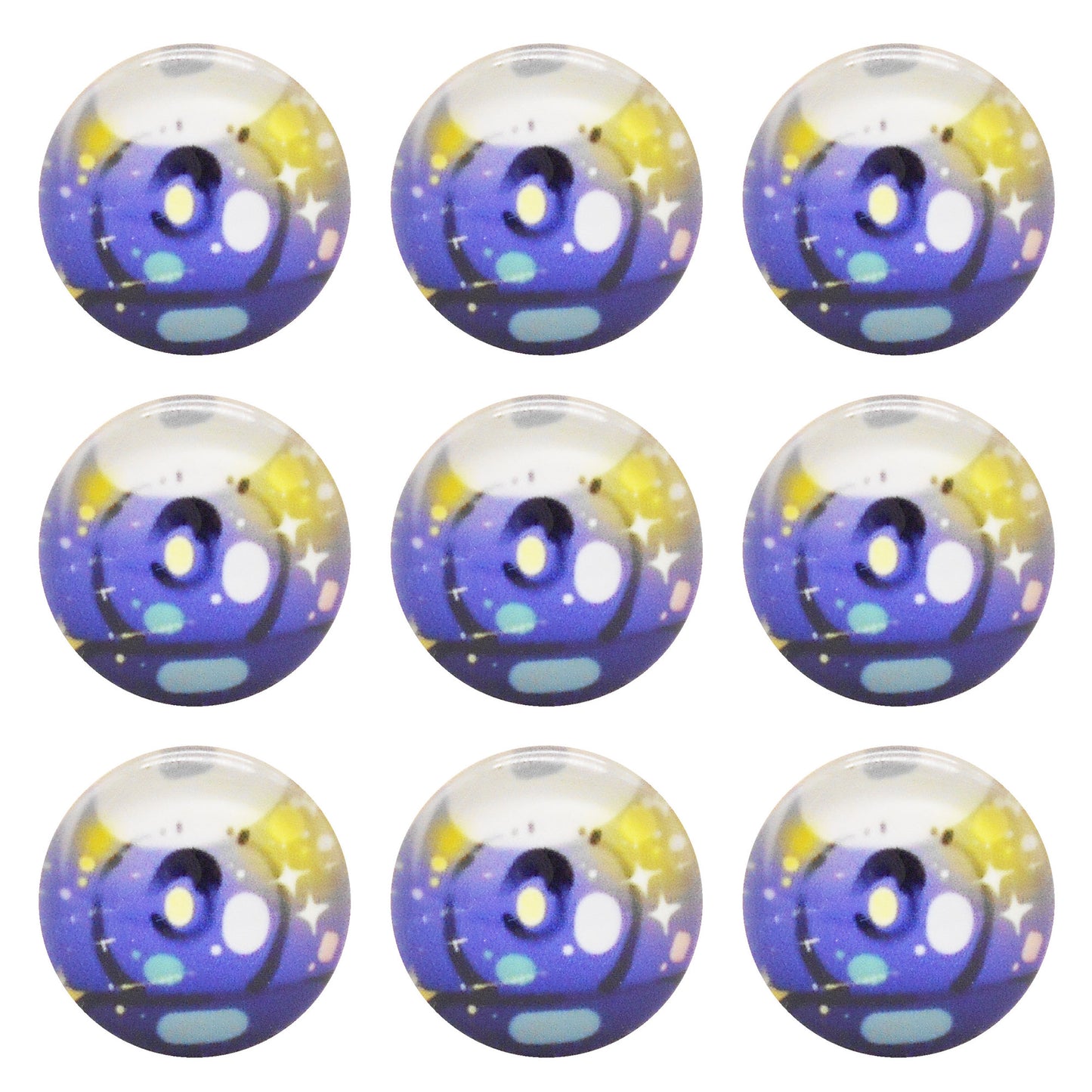 10 or 15 Pairs Heart & Round Pupil Animal Toy Eyes Luminous Glass Dragon Eyes Dome Scrapbook Cabochons DIY Making Accessories 12/16/18/20mm