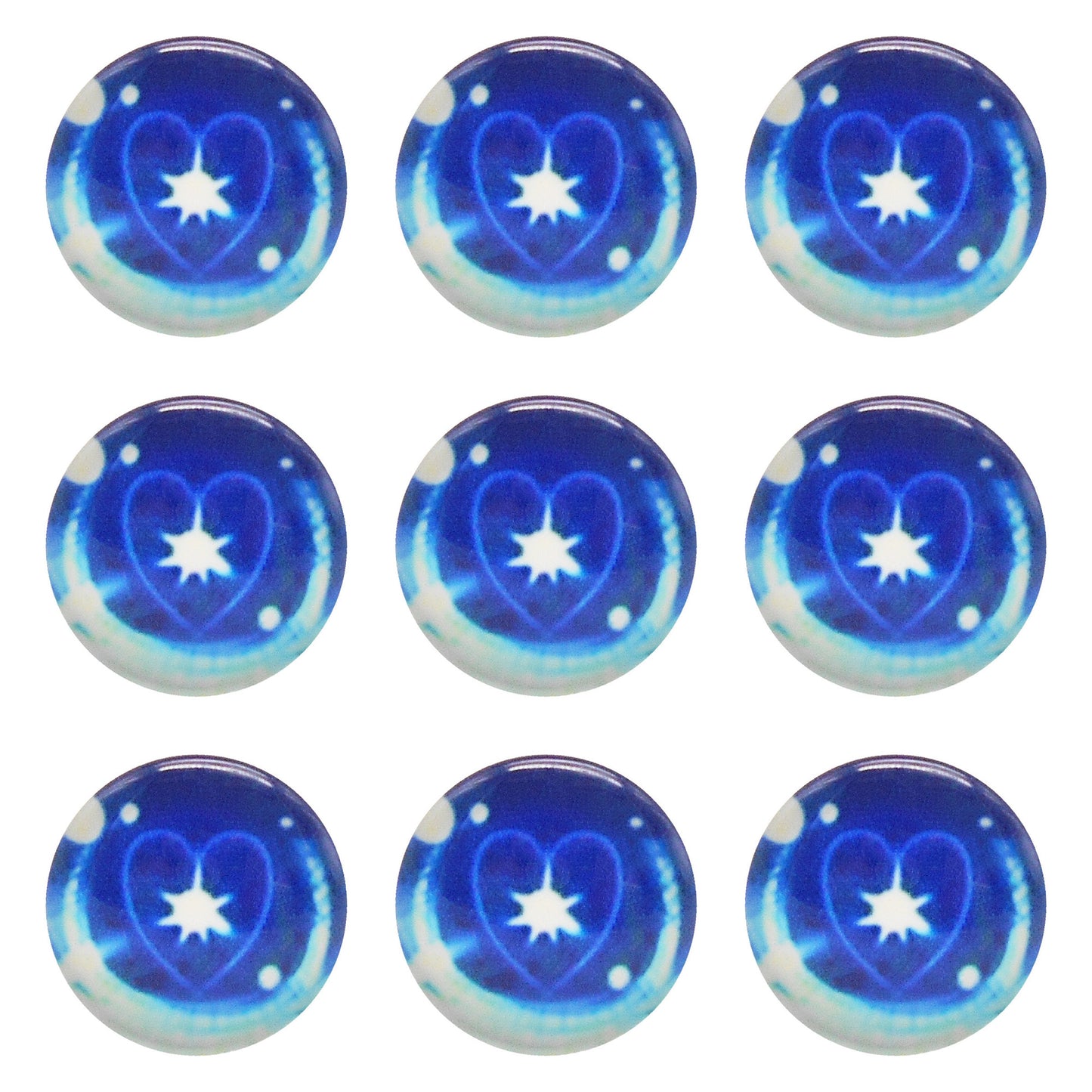 10 or 15 Pairs Heart & Round Pupil Animal Toy Eyes Luminous Glass Dragon Eyes Dome Scrapbook Cabochons DIY Making Accessories 12/16/18/20mm