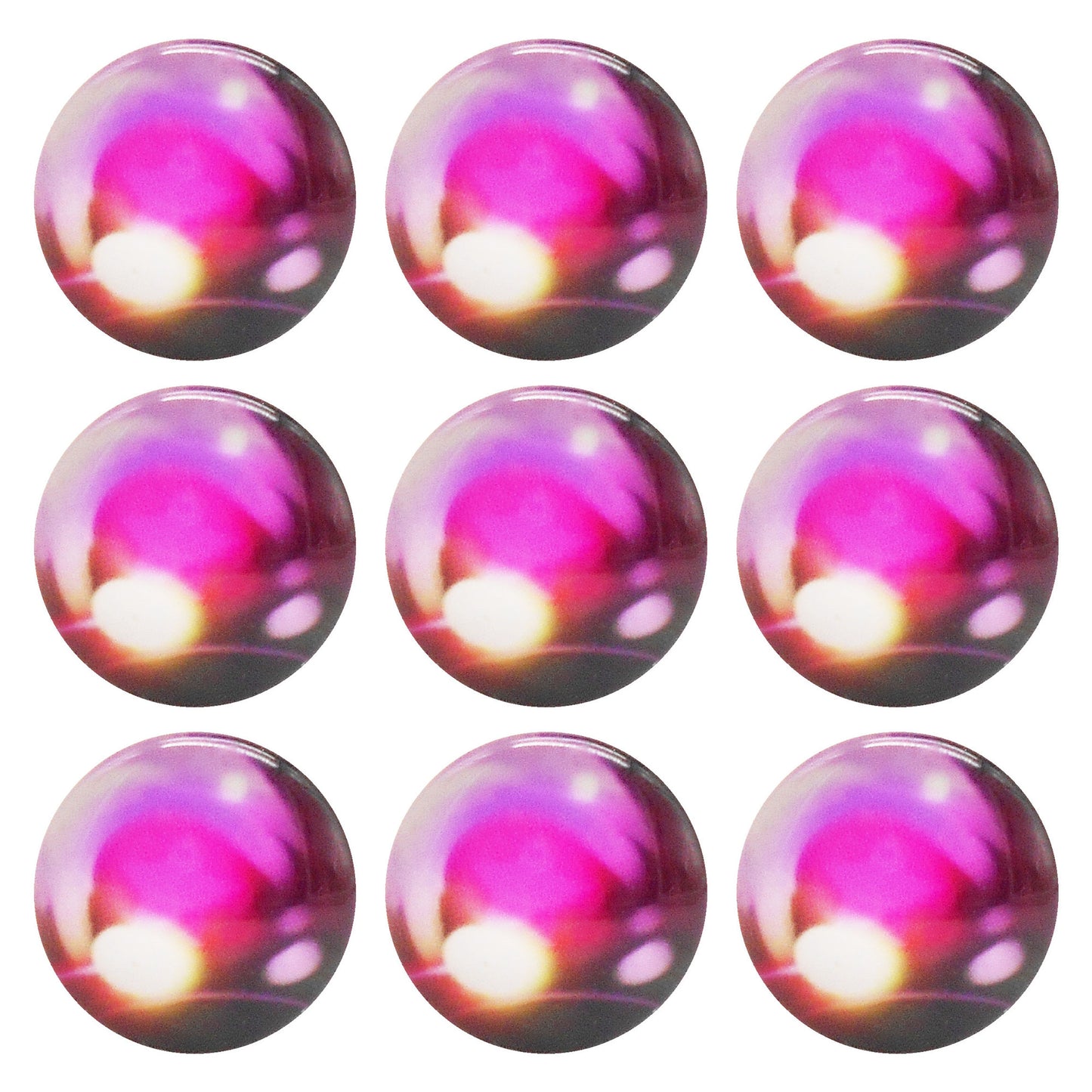 10 or 15 Pairs Heart & Round Pupil Animal Toy Eyes Luminous Glass Dragon Eyes Dome Scrapbook Cabochons DIY Making Accessories 12/16/18/20mm