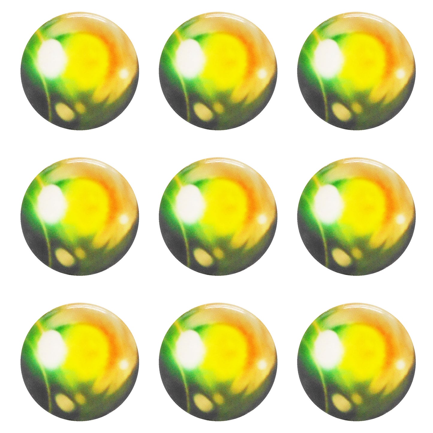 10 or 15 Pairs Heart & Round Pupil Animal Toy Eyes Luminous Glass Dragon Eyes Dome Scrapbook Cabochons DIY Making Accessories 12/16/18/20mm