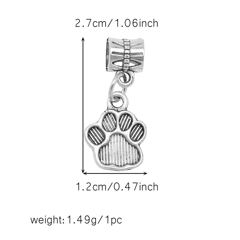 Multi-Style Retro Silver Pendant Marine Animal Heart Design Charm Bead Alloy DIY Necklace Bracelet Making Accessory Phone Chain Key Chain Decor Supplies