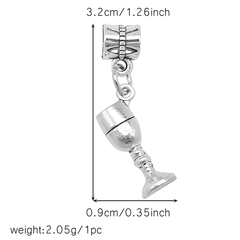 Multi-Style Retro Silver Pendant Marine Animal Heart Design Charm Bead Alloy DIY Necklace Bracelet Making Accessory Phone Chain Key Chain Decor Supplies