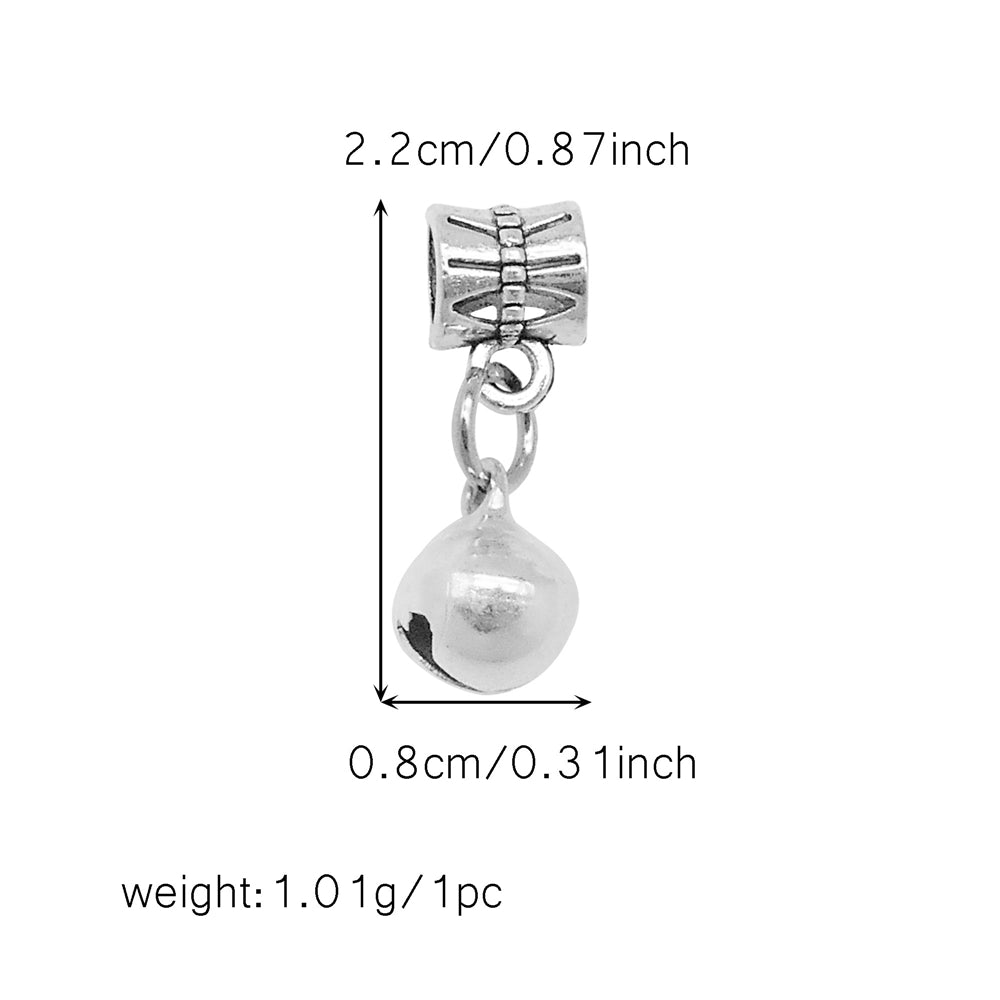 Multi-Style Retro Silver Pendant Marine Animal Heart Design Charm Bead Alloy DIY Necklace Bracelet Making Accessory Phone Chain Key Chain Decor Supplies