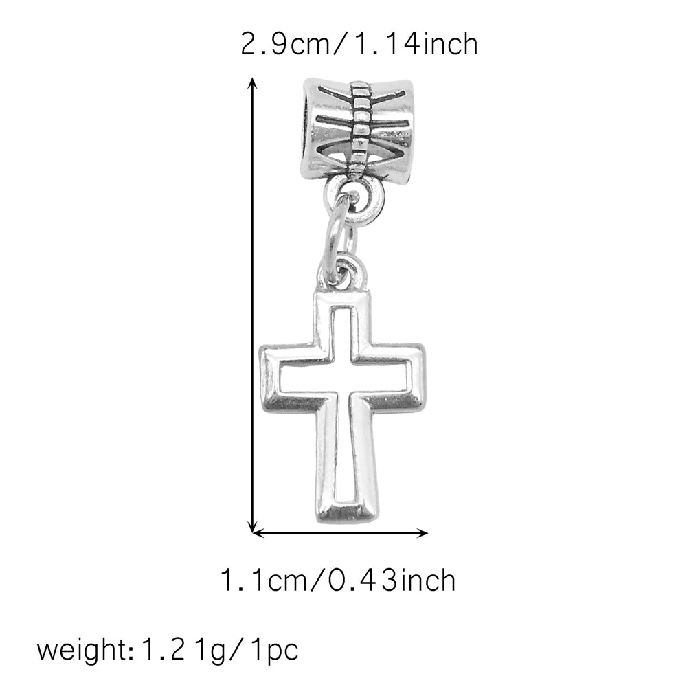 Multi-Style Retro Silver Pendant Marine Animal Heart Design Charm Bead Alloy DIY Necklace Bracelet Making Accessory Phone Chain Key Chain Decor Supplies