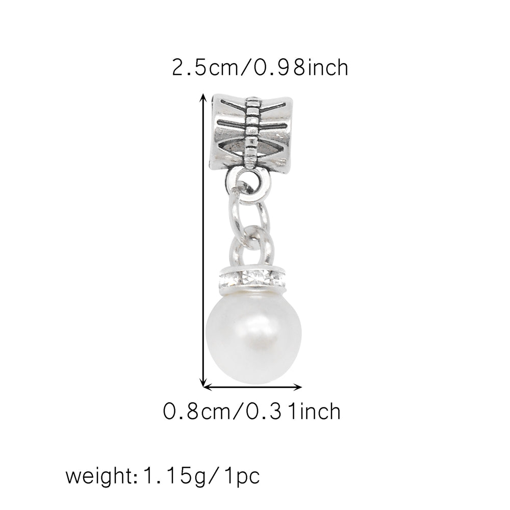 Multi-Style Retro Silver Pendant Marine Animal Heart Design Charm Bead Alloy DIY Necklace Bracelet Making Accessory Phone Chain Key Chain Decor Supplies