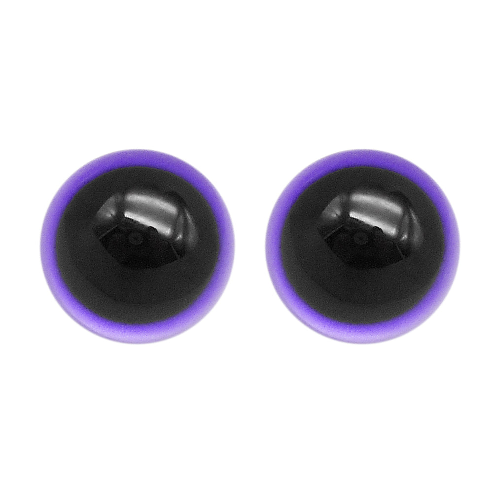 6-30mm Multi-Style Dome Doll Eyes Glass Half Round Cat Fox Eyes Flat Back Cameo Cabochons Scrapbooking Eyes DIY Toy Making Accessory