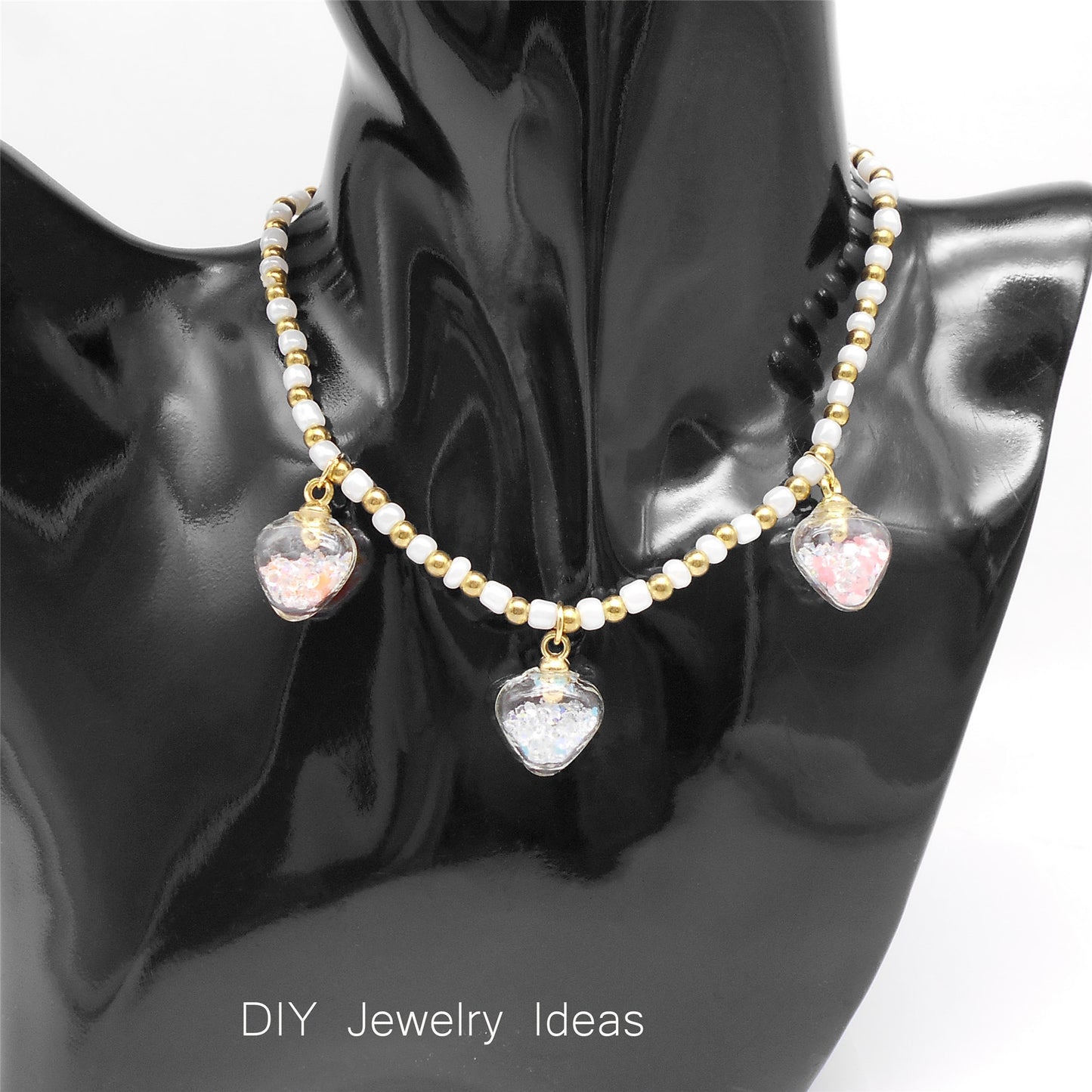10pcs Clear Crystal Glass Charm 21x15mm Heart Design Pendant DIY Necklace Bracelet Making Accessory Crafts Phone Chain Key Chain Decor