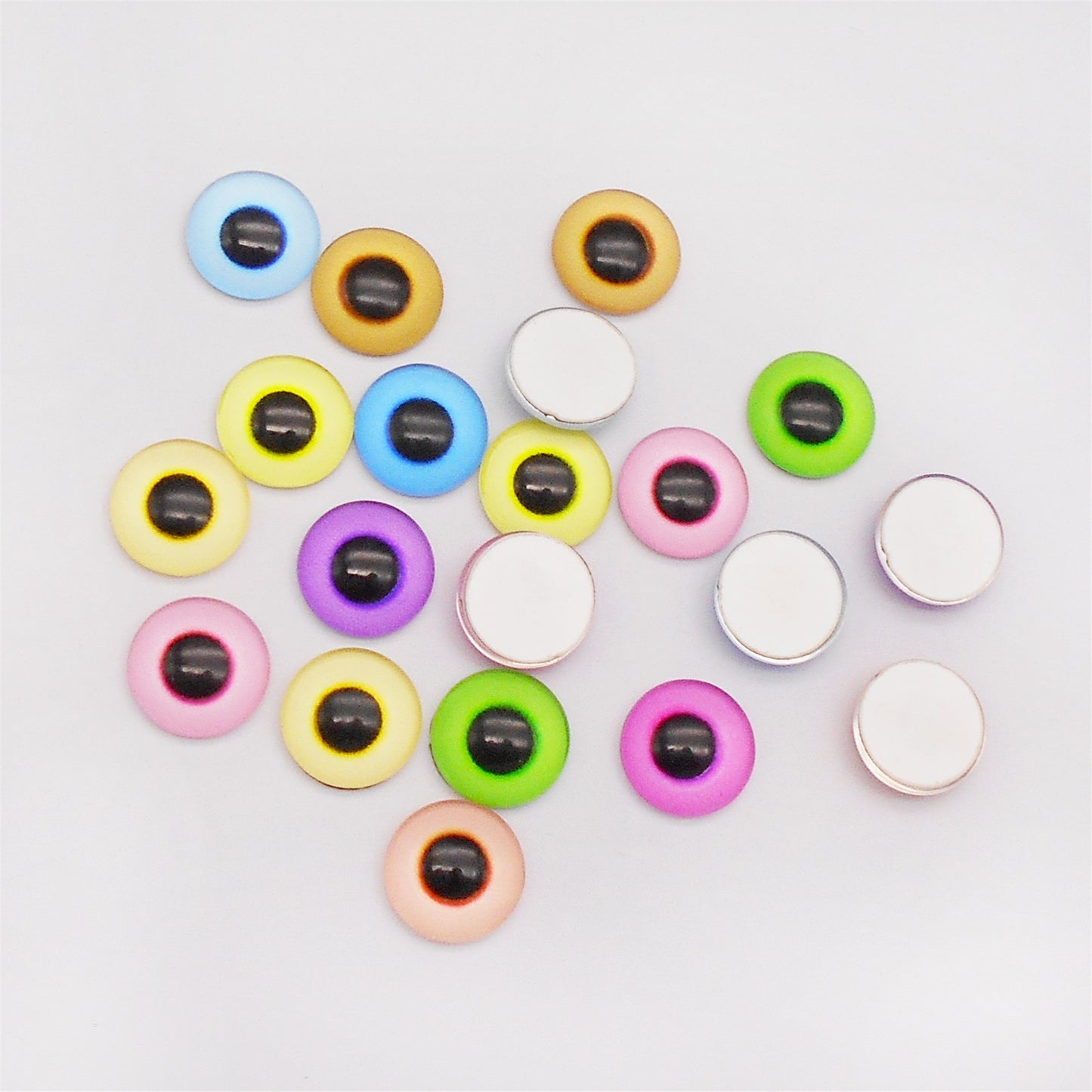 6-30mm Glass Animal Cat Eyes Flat Back Cabochons Dome Eyes Round Pupil DIY Doll Toy Making Accessory Jewelry Crafts Decor