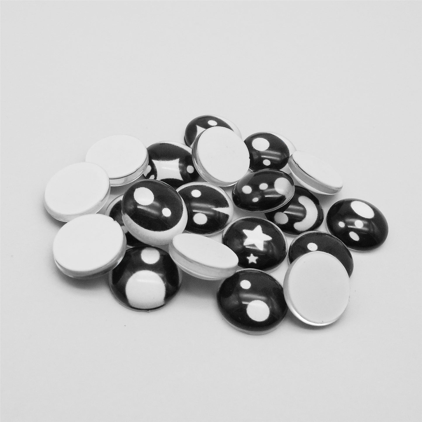Glass Eye Cabochons Round Animal Cat Bear Toy Eyes Dome Scrapbooking Eyes Flat Back for Doll Making DIY Jewelry Crafts Decor 6/8/10/12mm