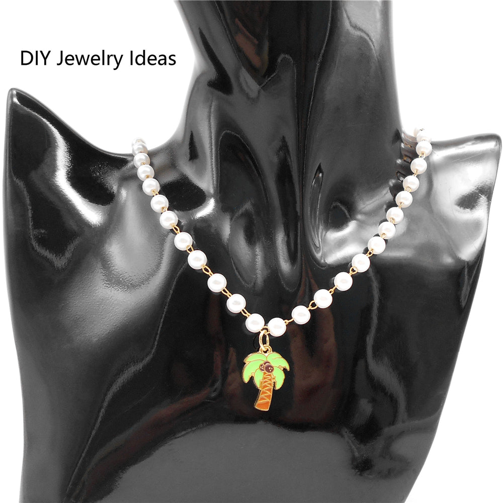 10Pcs Cute Enamel Marine Life Charm Whale Turtle Seahorse Shape Pendant Alloy - Summer Beach Holiday Collection Charms DIY Jewelry Making Accessories