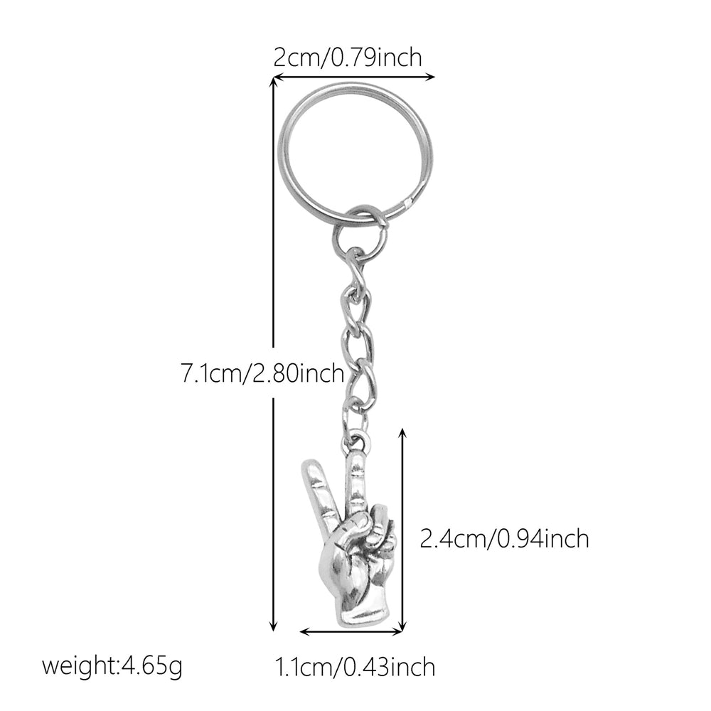 10Pcs Retro Silver Dangle Pendant with Conncetor Loop - Alloy Keyring Heart Star Moon Shape Charm Handmade Keychain for Car Key & Bag Decoration