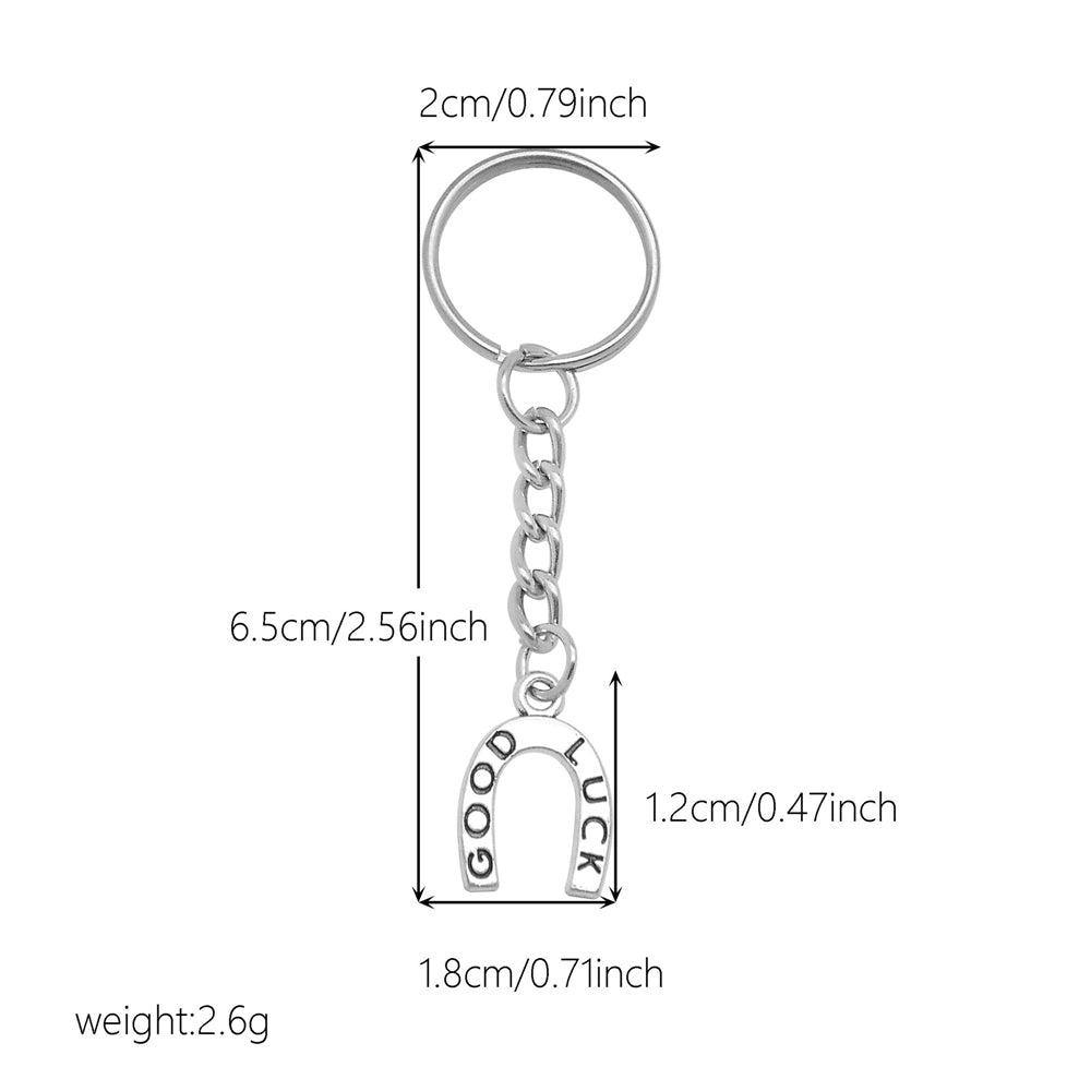 10Pcs Retro Silver Dangle Pendant with Conncetor Loop - Alloy Keyring Heart Star Moon Shape Charm Handmade Keychain for Car Key & Bag Decoration