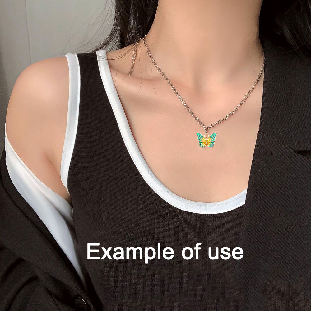 5pcs 14x18mm Alloy Butterfly Charm DIY Jewelry Dangle Enamel Insect Design Pendant Necklace Bracelet Earrings Making Accessory Bag Key Chain Crafts Decor