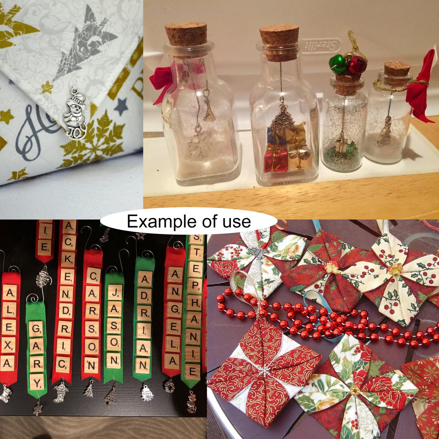 100 Grams Mixed Alloy Christmas Collection Charms for Jewelry Pendants Necklace Earrings Bracelet Making Home Decoration DIY Craft Accessory