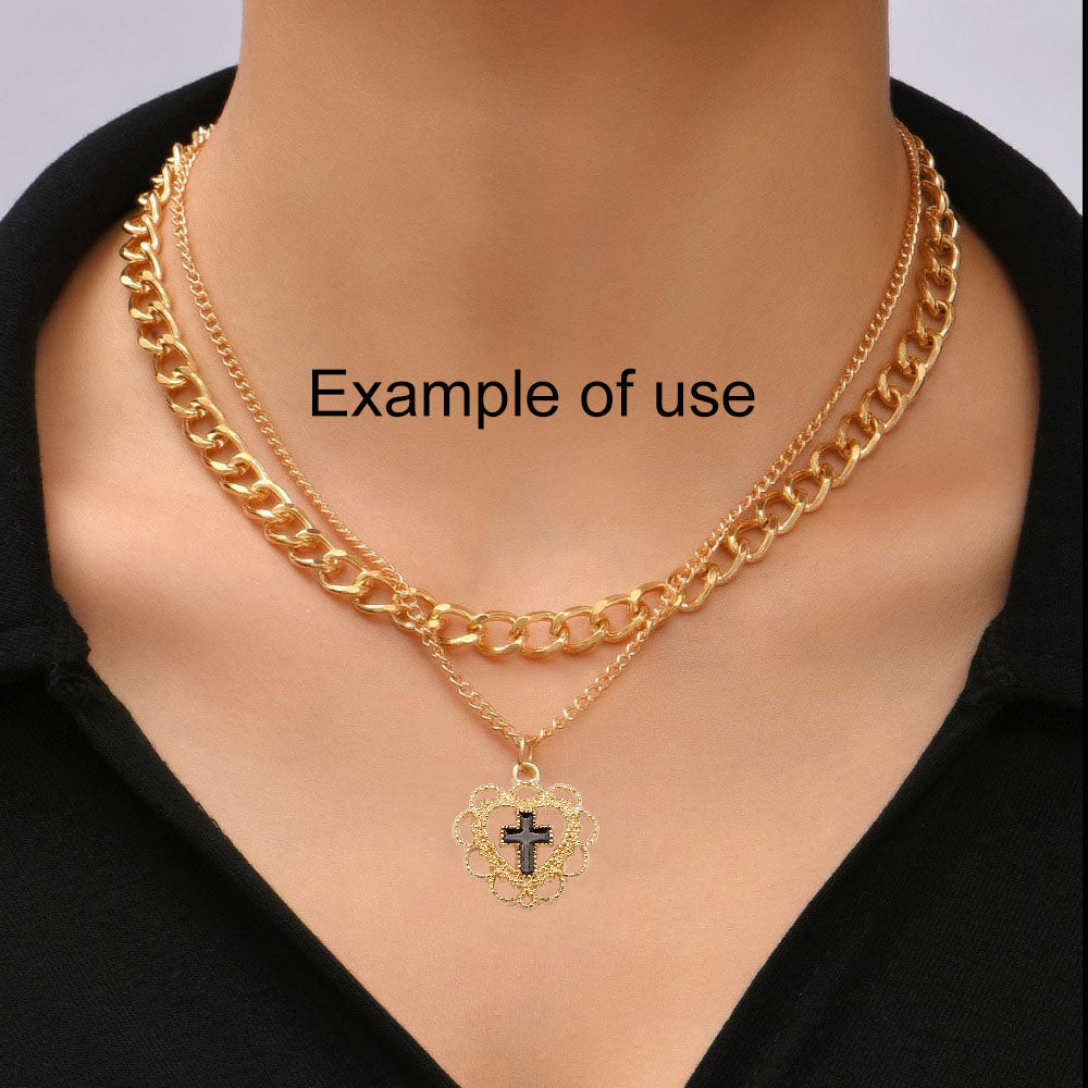 10Pcs Alloy Floral Bezel Heart Charms 20x21mm Enamel Cross Pendant for Jewelry Necklace Earrings Bracelet Making, DIY Crafts Decor