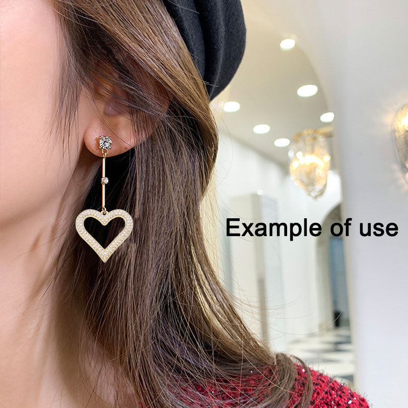 20Pcs Mixed Alloy Heart Charm Enamel Heart Crystal Heart Pendant for DIY Jewelry Making Necklace Bracelet Earrings Crafts Decor