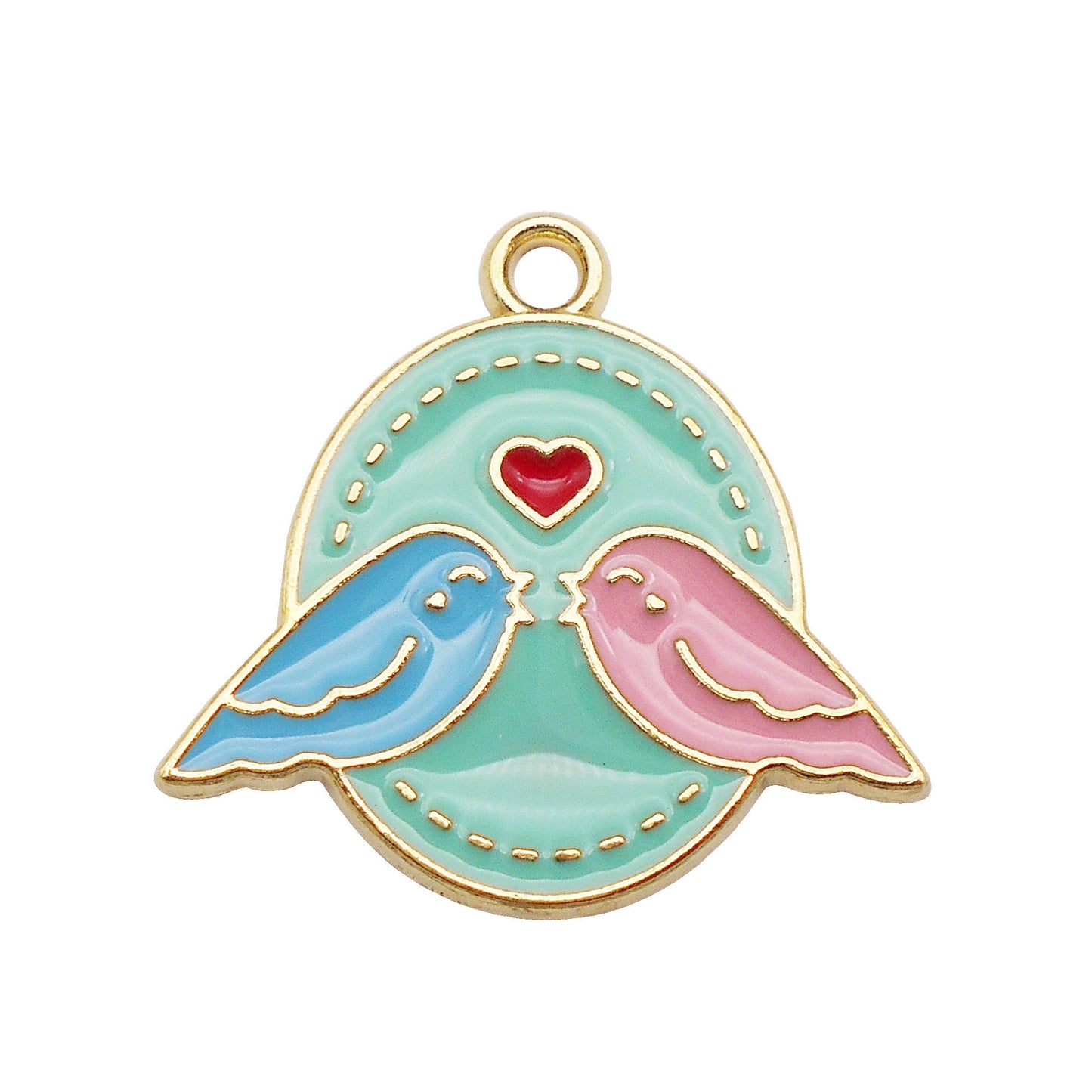 4Pcs Enamel Love Heart Series Charm Alloy Jewelry Pendant for Women DIY Necklaces Bracelets Bag Purse Hanging Dangle Making